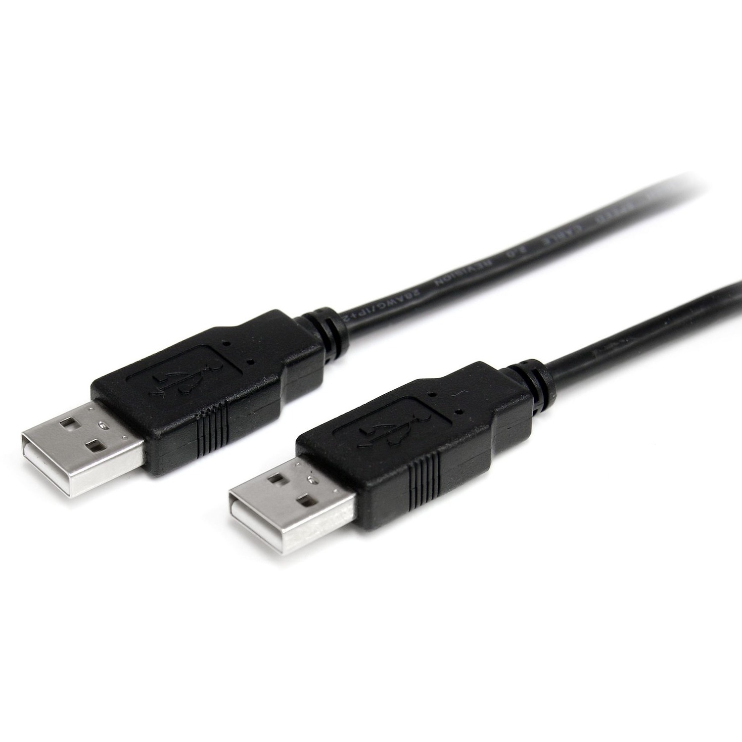 StarTech 1m USB 2.0 A to A Cable - M/M - 1m USB 2.0 aa Cable - USB a male to a male Cable (USB2AA1M) - USB cable - USB (M) to USB (M) - USB 2.0 - 1 m - black - for P/N: ST4200MINI2, SV231HDMIUA