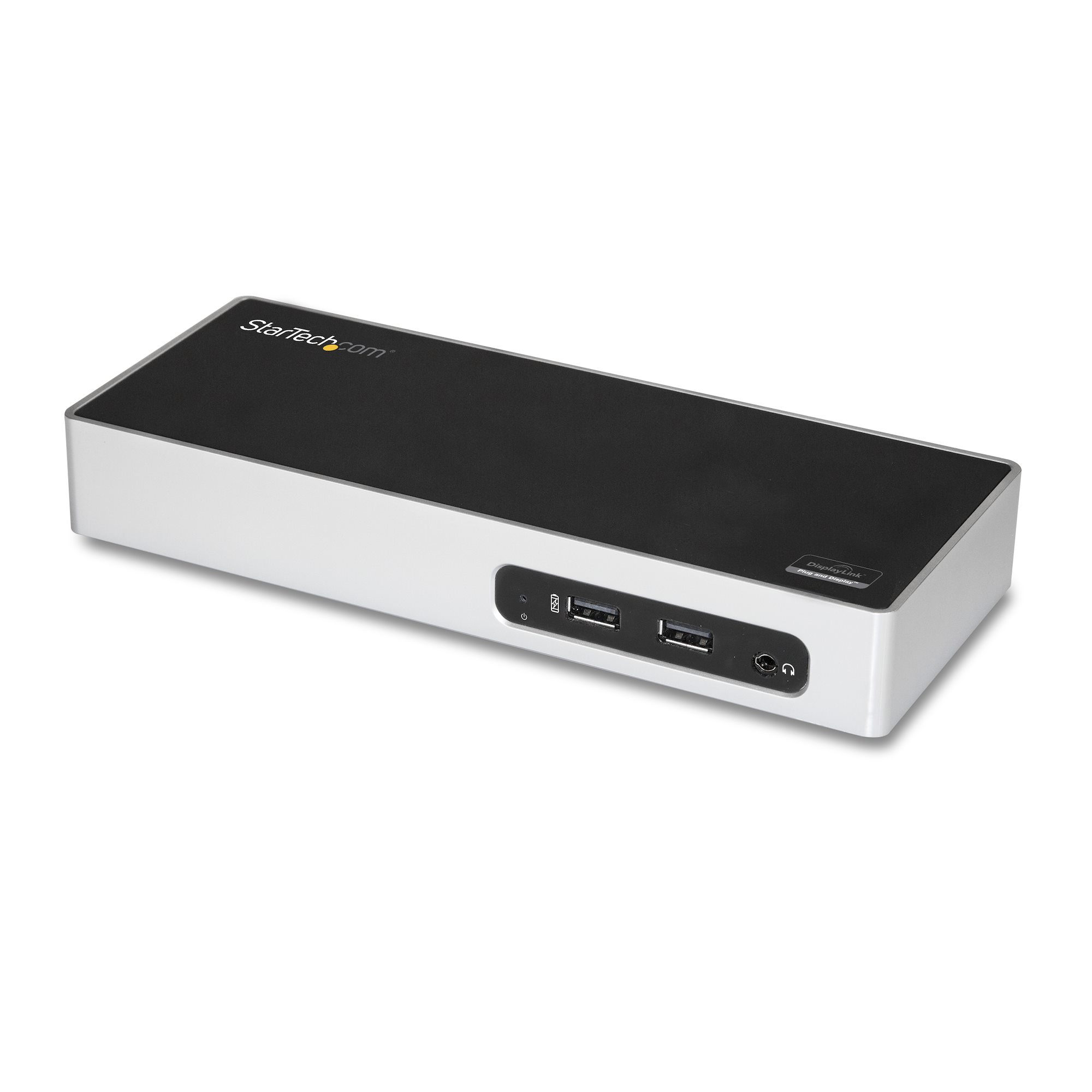 Startech USB 3.0 Docking Station, Dual Monitor Laptop Docking Station with HDMI & DVI/VGA Video, 6-port USB 3.1 Gen 1 5Gbps Hub, GbE, Audio, Universal USB Type-A Dock, Windows & Mac - Dual Display Dock (DK30ADD) - Docking station - USB - DVI, HDMI - 1GbE