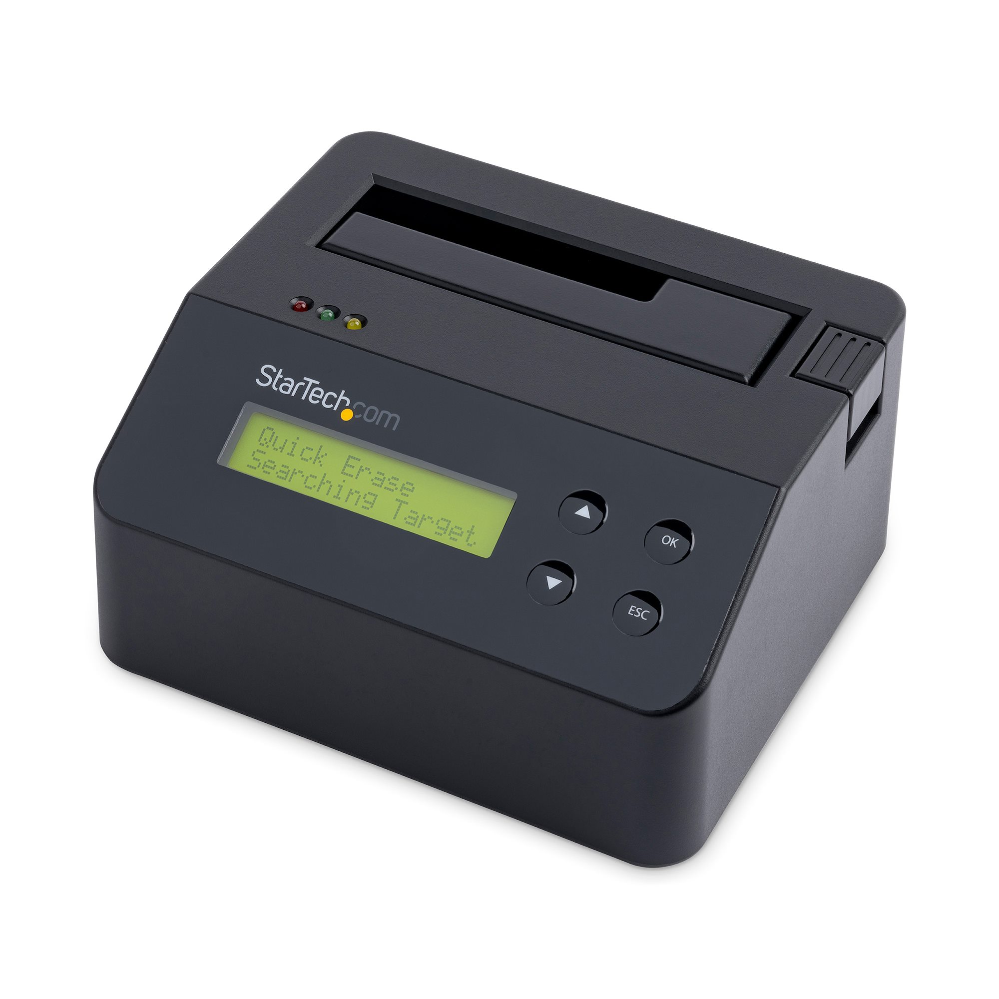 StarTech USB 3.0 Hard Drive Eraser Dock for 2.5" & 3.5" SATA/ IDE SSD HDD + mSATA & M.2 - Standalone Secure Erase Wiper & Sanitizer (SDOCK1EU3P) - Hard drive eraser - black - for P/N: SVA12M5NA