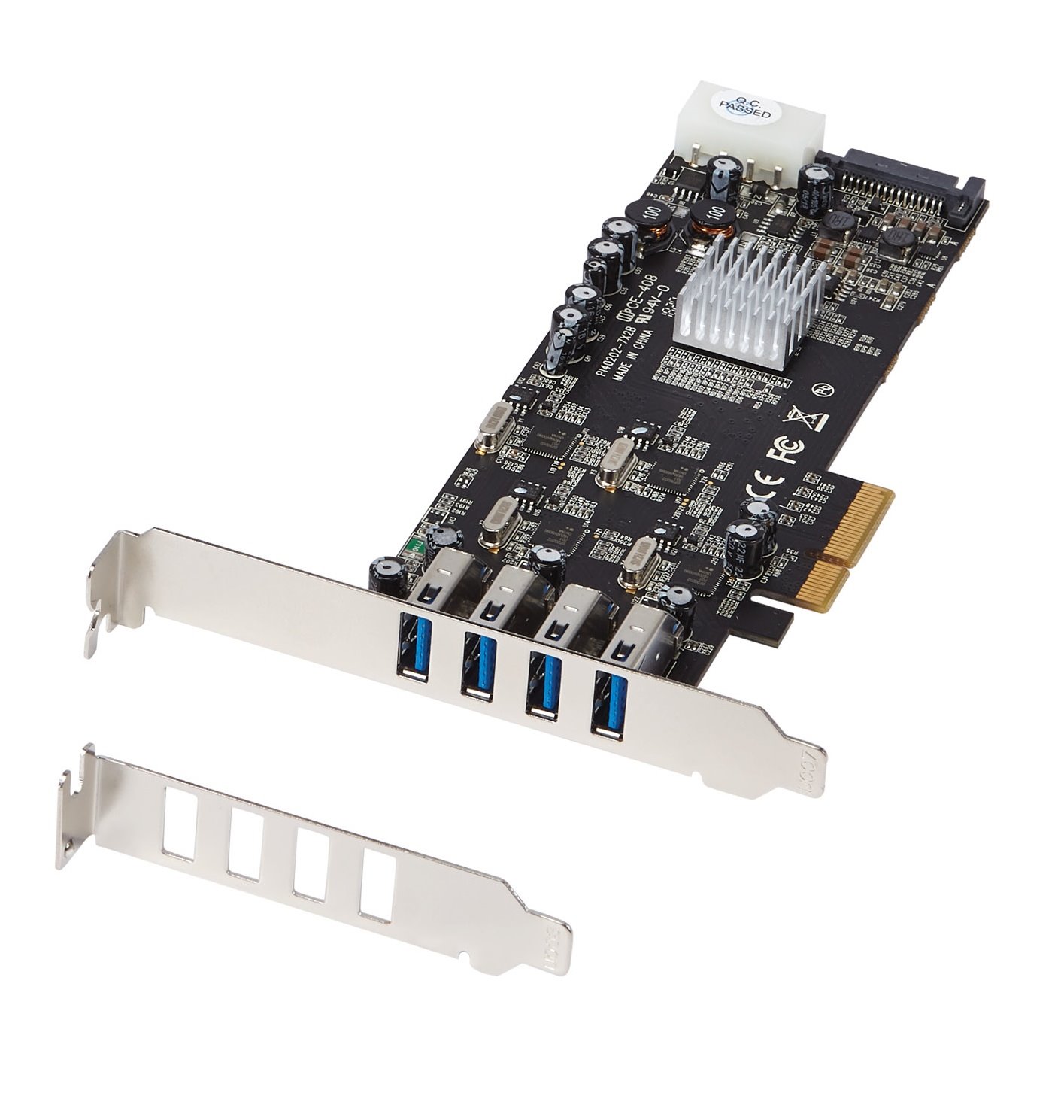 Startech 4 Port USB 3.0 PCIe Card w/ 4 Dedicated Channels - UASP - USB 3.0 PCI Express Card Adapter - USB adapter - PCIe x4 - USB 3.0 x 4 - for P/N: BNDTB10GI, BNDTB210GSFP, BNDTB310GNDP, BNDTB410GSFP, BNDTB4M2E1, BNDTBUSB3142
