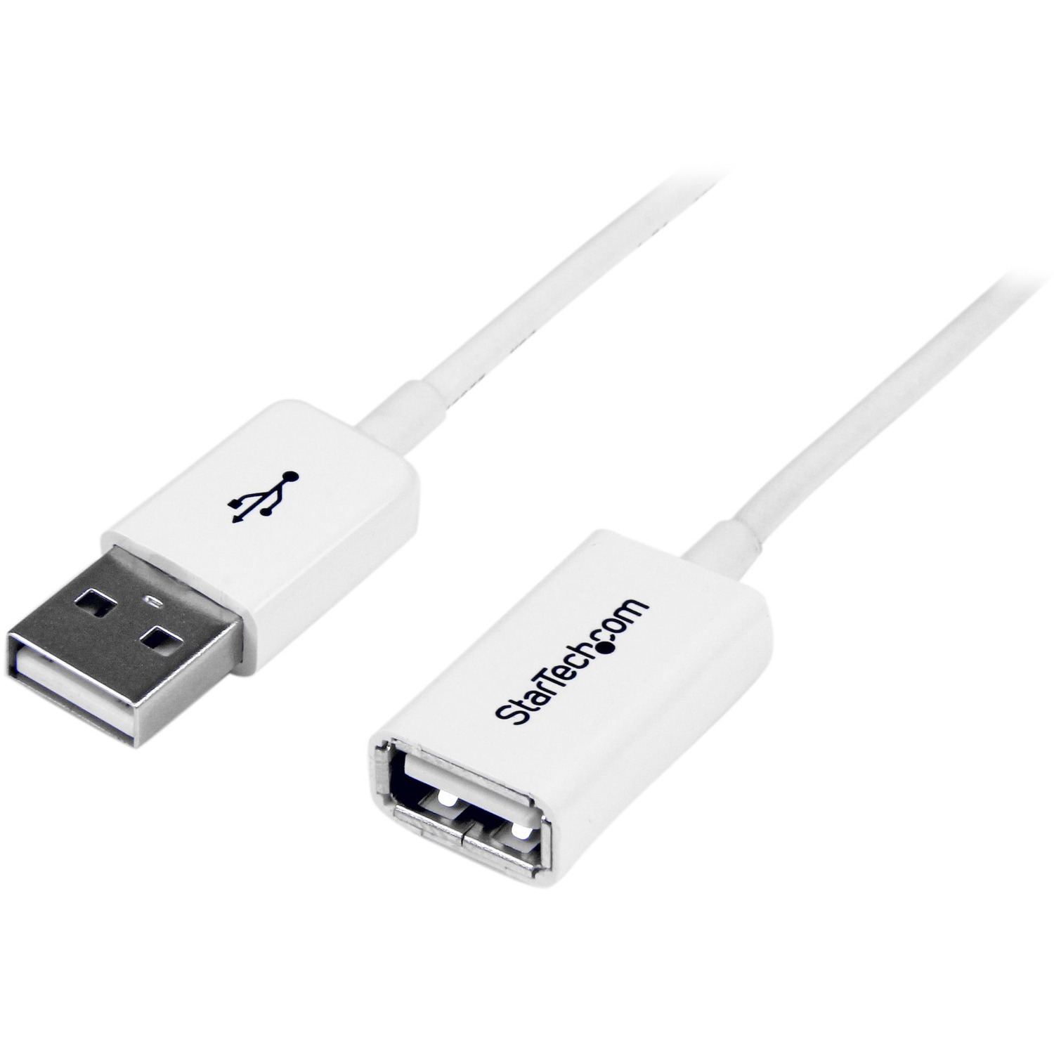 StarTech 3m White USB 2.0 Extension Cable Cord - A to A - USB Male to Female Cable - 1x USB A (M), 1x USB A (F) - White, 3 meter (USBEXTPAA3MW) - USB extension cable - USB (F) to USB (M) - USB 2.0 - 3 m - molded - white - for P/N: MSDREADU2OTG, USBEXTPAA1