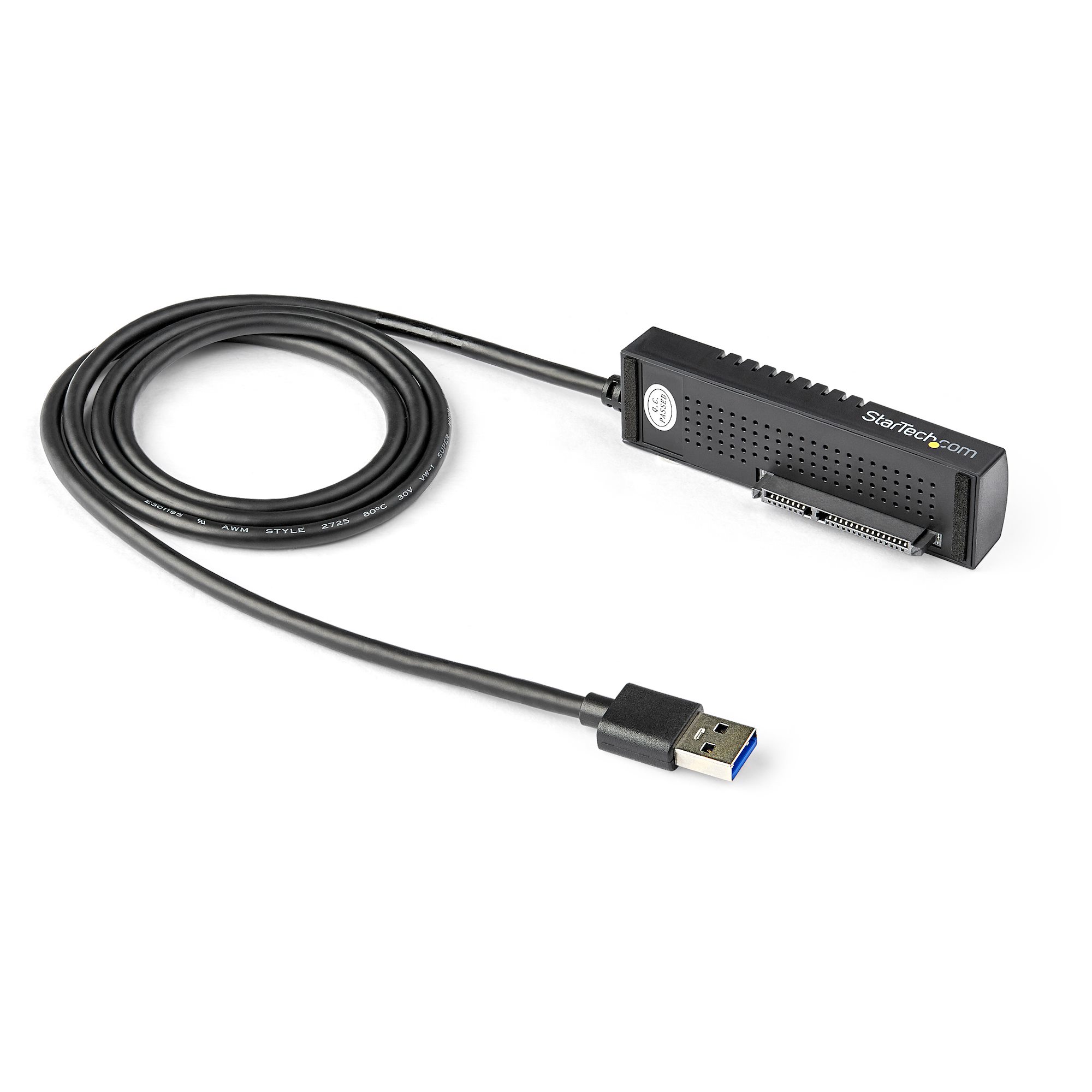 Startech USB to SATA Adapter Cable - 2.5in and 3.5in Drives - USB 3.1 - 10Gbps - External Hard Drive Cable - Hard Drive Adapter Cable (USB312SAT3) - Storage controller - 2.5", 3.5" - SATA 6Gb/s - USB 3.1 (Gen 2) - black