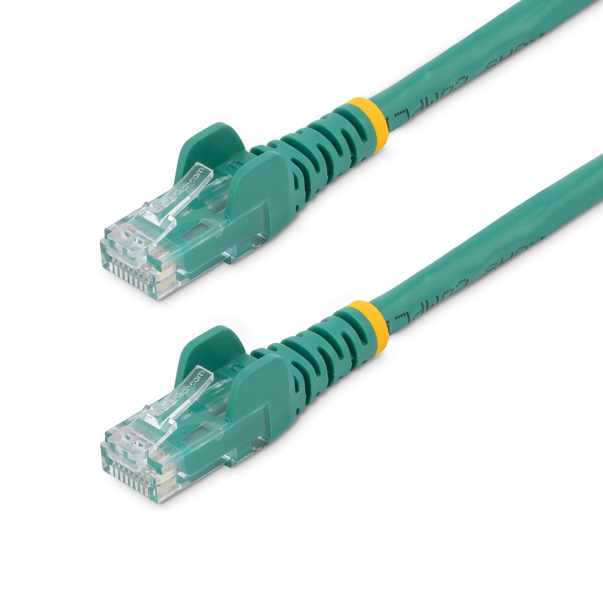 Startech 5m CAT6 Ethernet Cable, 10 Gigabit Snagless RJ45 650MHz 100W PoE Patch Cord, CAT 6 10GbE UTP Network Cable w/Strain Relief, Green, Wiring is UL Certified/TIA - Category 6 - 24AWG (N6PATC5MGN) - Patch cable - RJ-45 (M) to RJ-45 (M) - 5 m - UTP - C