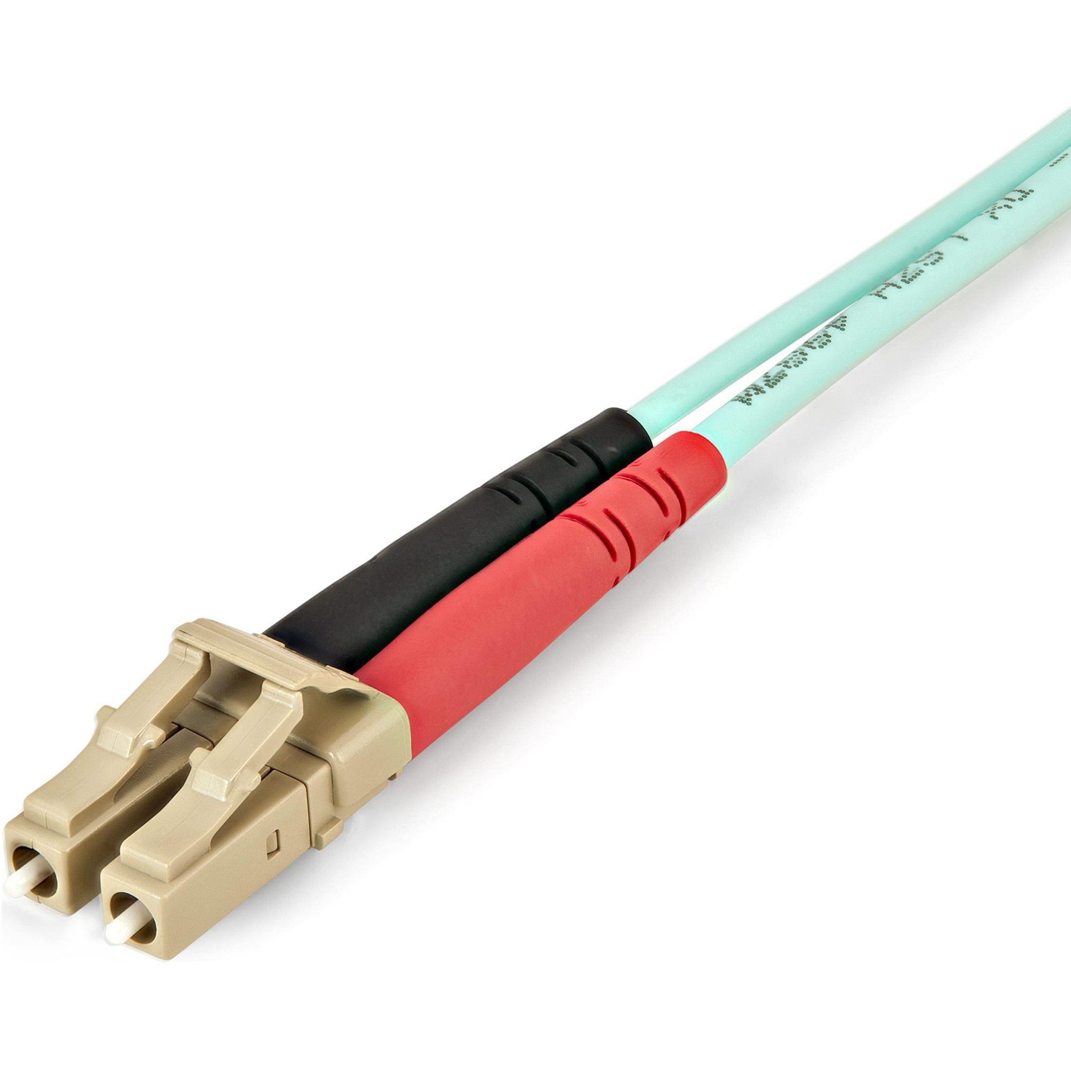 Startech Aqua OM4 Duplex Multimode Fiber - 2m / 6 ft - 100 Gb - 50/125 - OM4 Fiber - LC to LC Fiber Patch Cable (450FBLCLC2) - Network cable - LC multi-mode (M) to LC multi-mode (M) - 2 m - 2 m - fibre optic - duplex - 50 / 125 micron - OM4 - aqua