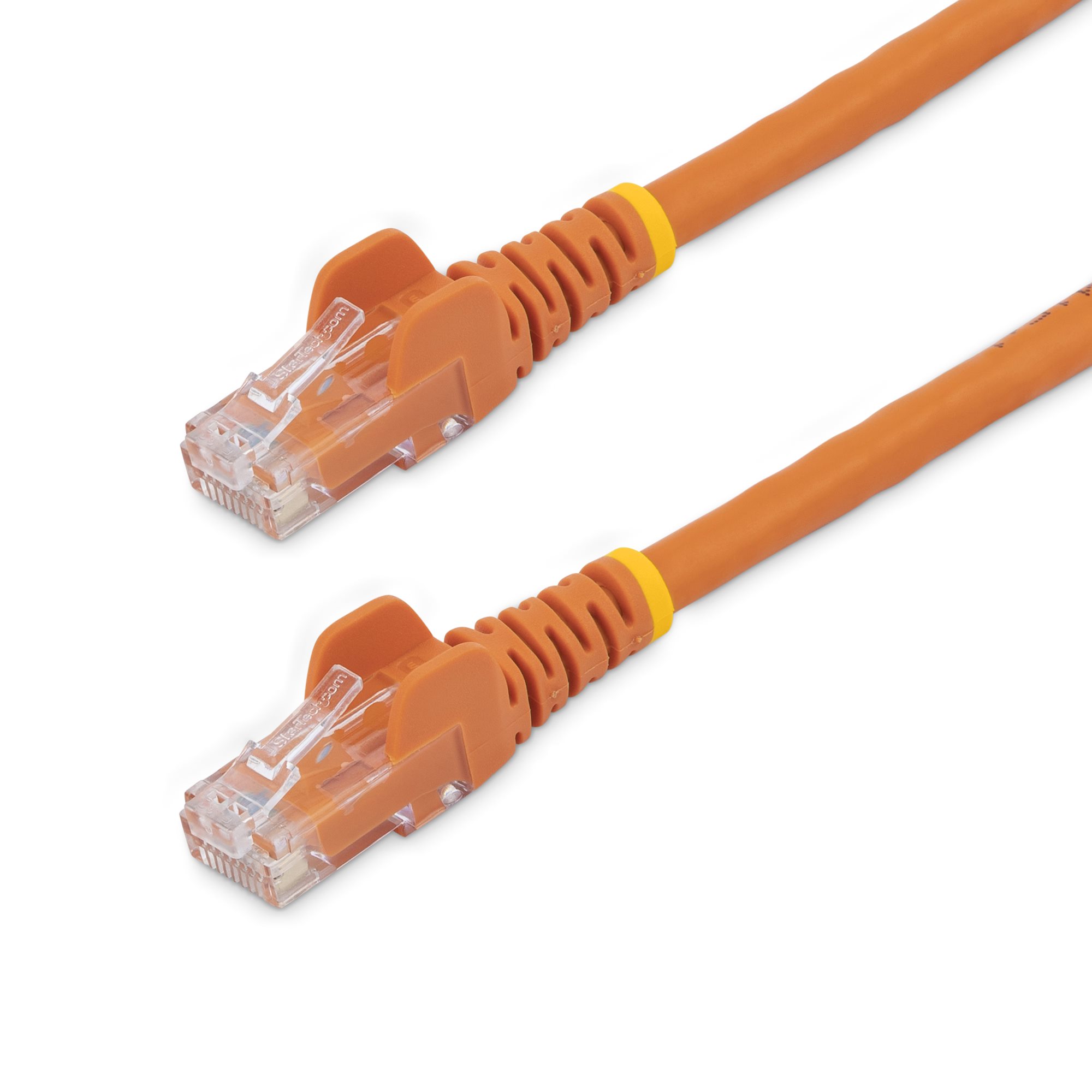 Startech 1m CAT6 Ethernet Cable, 10 Gigabit Snagless RJ45 650MHz 100W PoE Patch Cord, CAT 6 10GbE UTP Network Cable w/Strain Relief, Orange, Wiring is UL Certified/TIA - Category 6 - 24AWG (N6PATC1MOR) - Patch cable - RJ-45 (M) to RJ-45 (M) - 1 m - UTP -