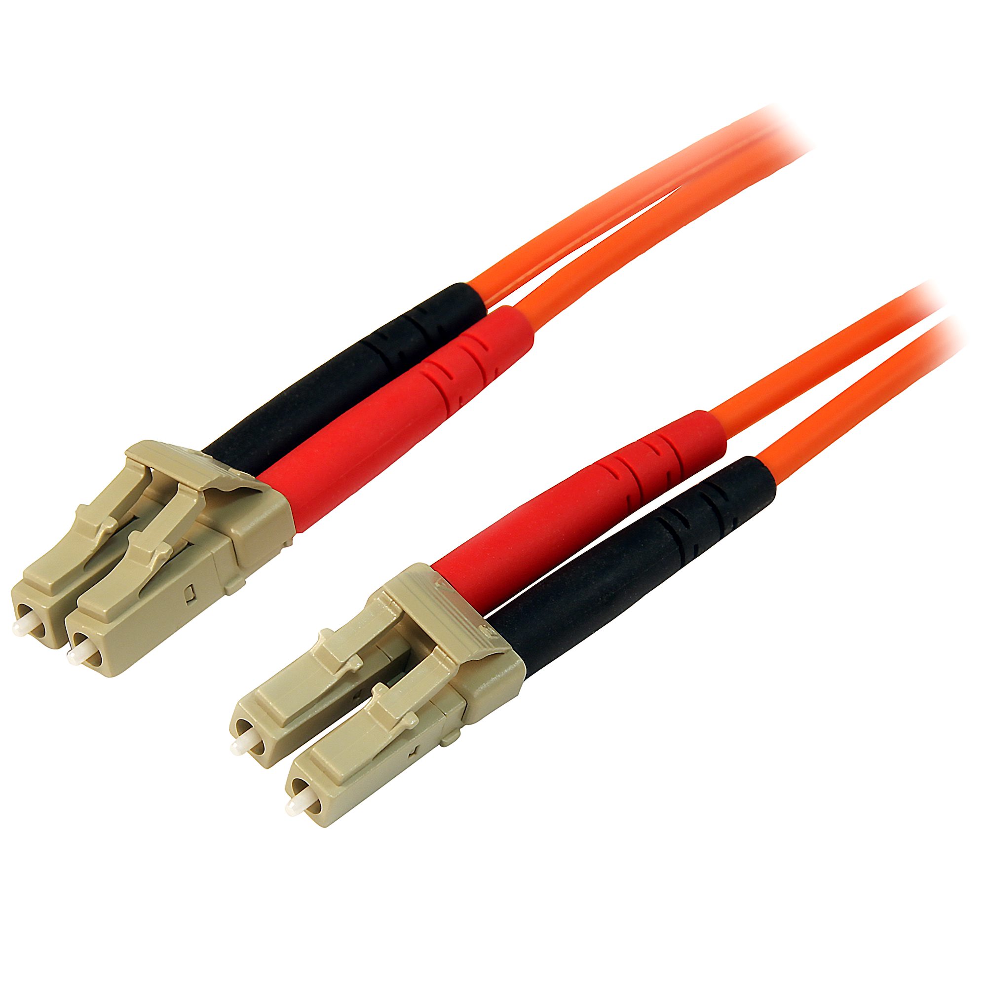 Startech 2m Fiber Optic Cable - Multimode Duplex 50/125 - LSZH - LC/LC - OM2 - LC to LC Fiber Patch Cable (50FIBLCLC2) - Network cable - LC multi-mode (M) to LC multi-mode (M) - 2 m - 2 m - fibre optic - duplex - 50 / 125 micron - for P/N: GLCLHSMDSTTA, G