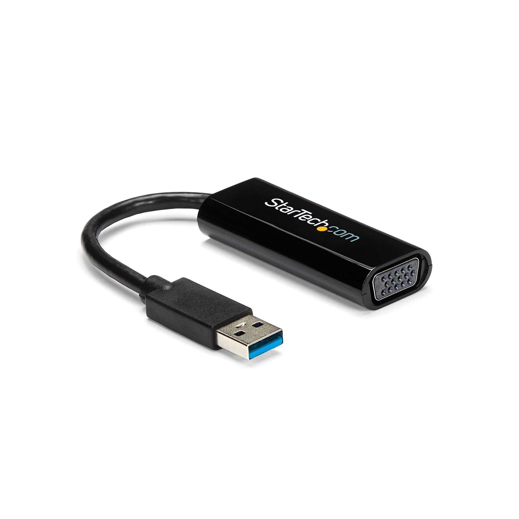 Startech USB 3.0 to VGA Adapter - Slim Design - 1920x1200 - Adapter - TAA Compliant - USB Type A male to HD-15 (VGA) female - 19 cm - black - for P/N: MXT101MM