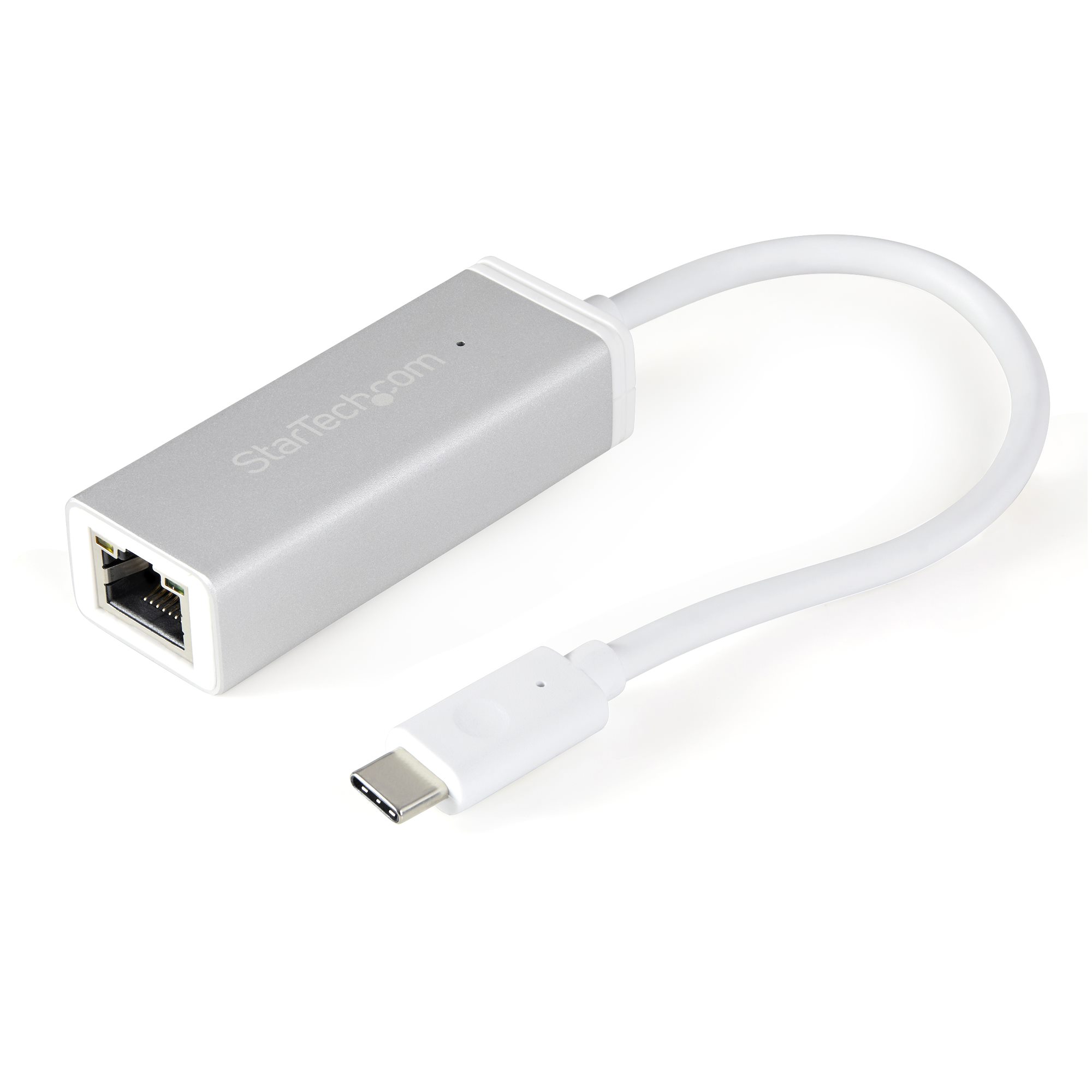 Startech USB-C to Gigabit Ethernet Adapter - Aluminum - Thunderbolt 3 Port Compatible - USB Type C Network Adapter (US1GC30A) - Network adapter - USB-C - Gigabit Ethernet - silver
