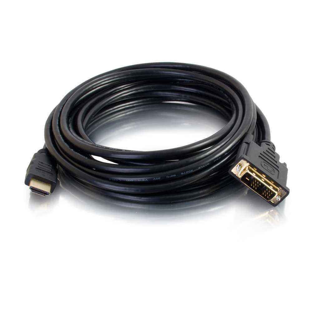 StarTech DisplayPort to DVI Cable - 6ft / 2m - 1920 x 1200 - M/M – DP to DVI Adapter Cable – Passive DisplayPort Monitor Cable (DP2DVI2MM6) - Adapter cable - DVI-D (M) to DisplayPort (M) - 1.8 m - black