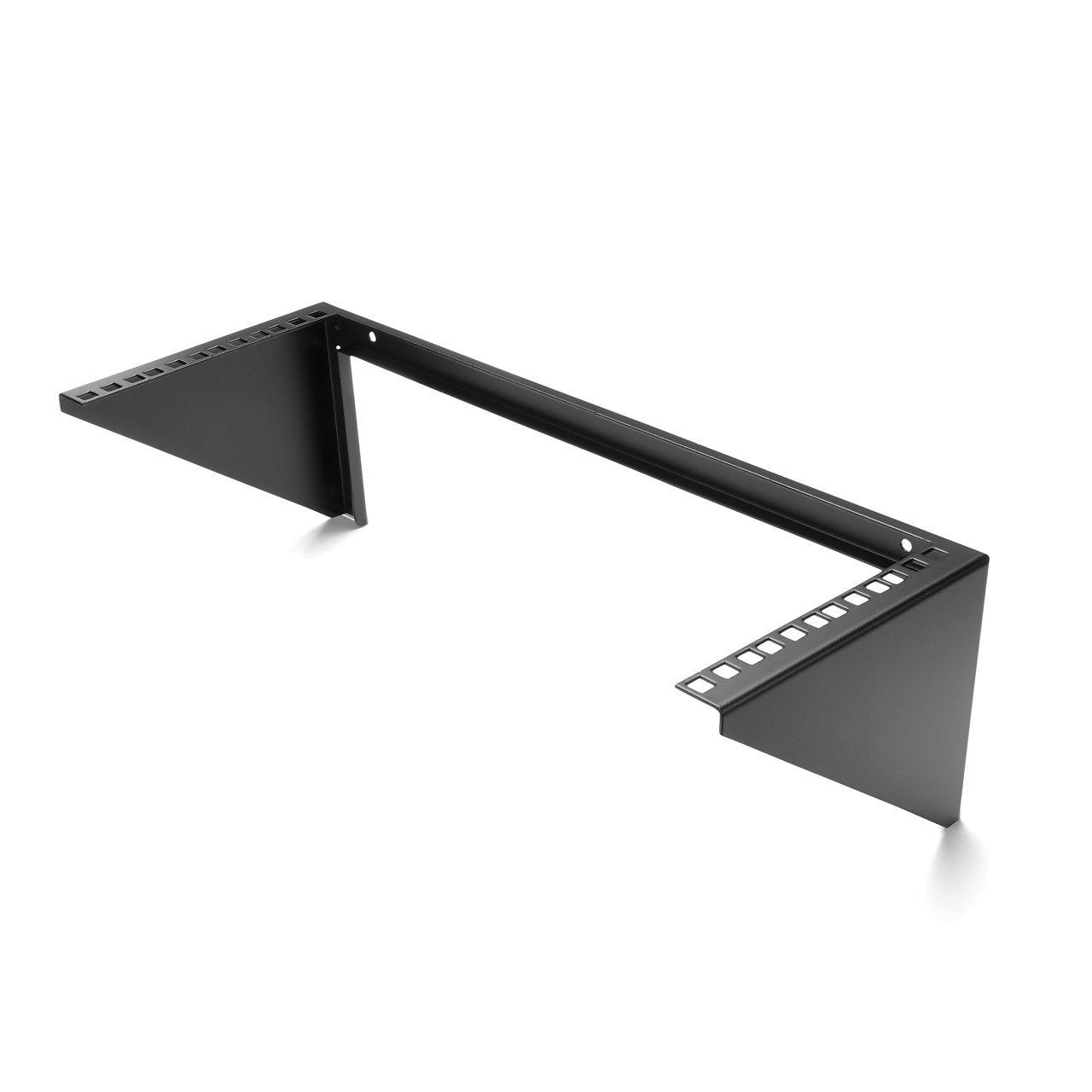 Startech 4U Wall Mount Patch Panel Bracket - 19 inch Steel Vertical Mounting Bracket for Network and Data Equipment (RK419WALLV) - Mounting bracket - wall mountable - black - 4U - 19