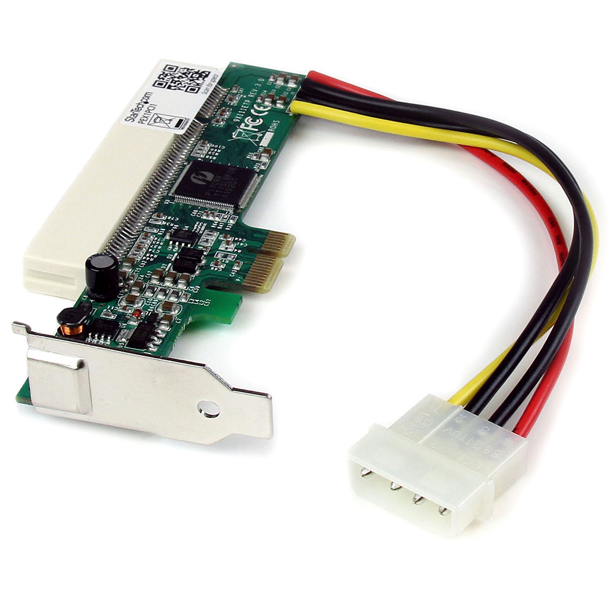 Startech PCI Express to PCI Adapter Card - PCIe to PCI Converter Adapter with Low Profile / Half-Height Bracket (PEX1PCI1) - PCIe x1 to PCI slot adapter