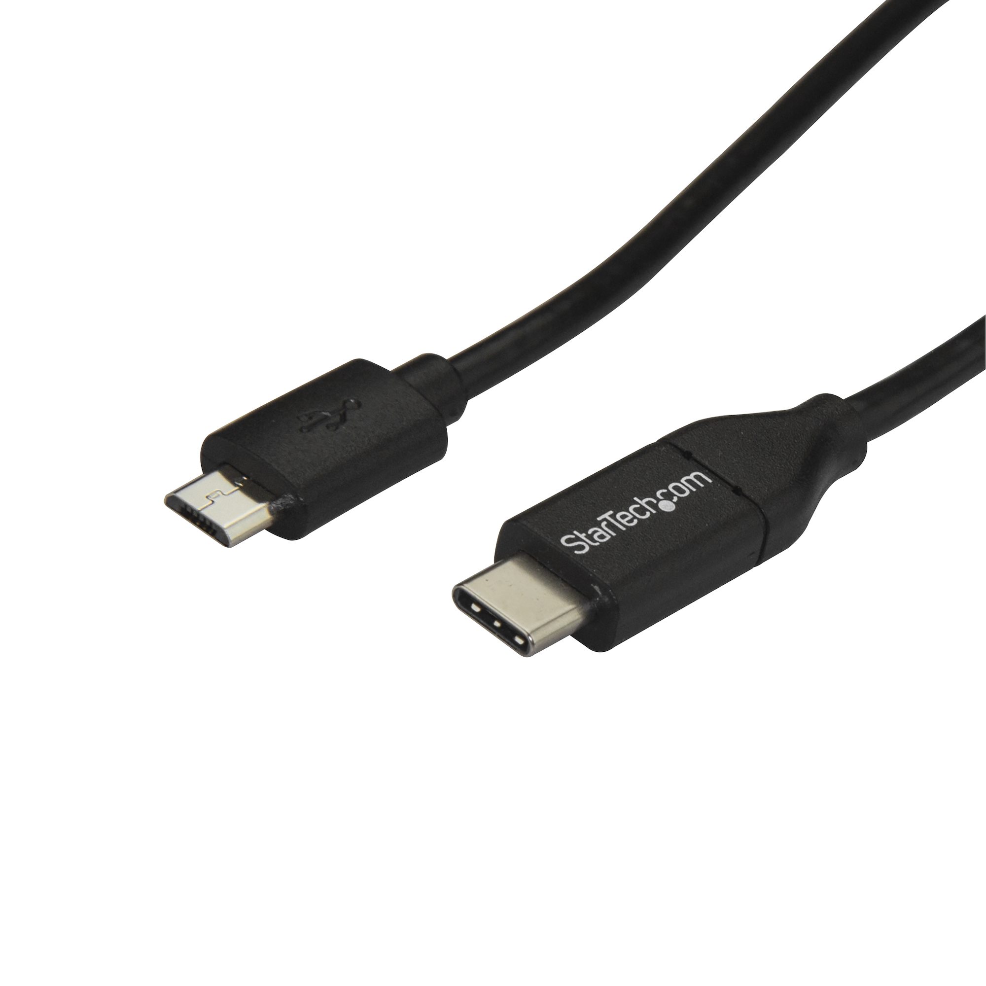StarTech USB C to Micro USB Cable - 3 ft / 1m - USB 2.0 Cable - Micro USB Cord - Micro B USB C Cable - USB 2.0 Type C (USB2CUB1M) - USB cable - USB-C (M) to Micro-USB Type B (M) - USB 2.0 - 1 m - black - for P/N: HB30A3A1CFB, HB30A3A1CSFS, HB30C3A1CFB, HB
