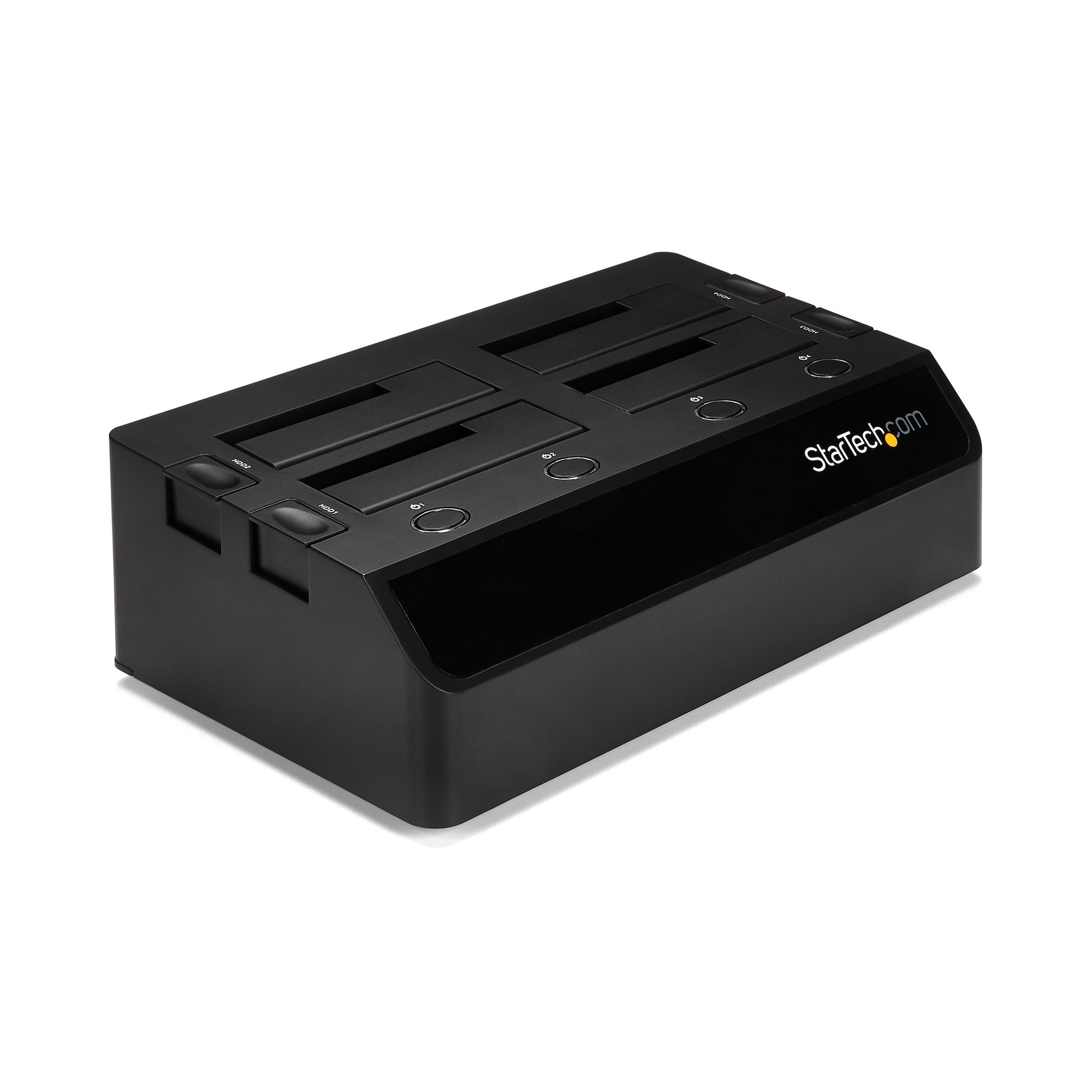 StarTech 4-Bay USB 3.0 to SATA Hard Drive Docking Station, USB Hard Drive Dock, External 2.53.5 SATA III (6Gbps) SSDHDD Docking Station, Hot-Swappable Hard Drive Bay - Dual 40mm Fans, Top-Loading - Storage enclosure - 4 bays (SATA-600) - for P/N: SVA12DN4