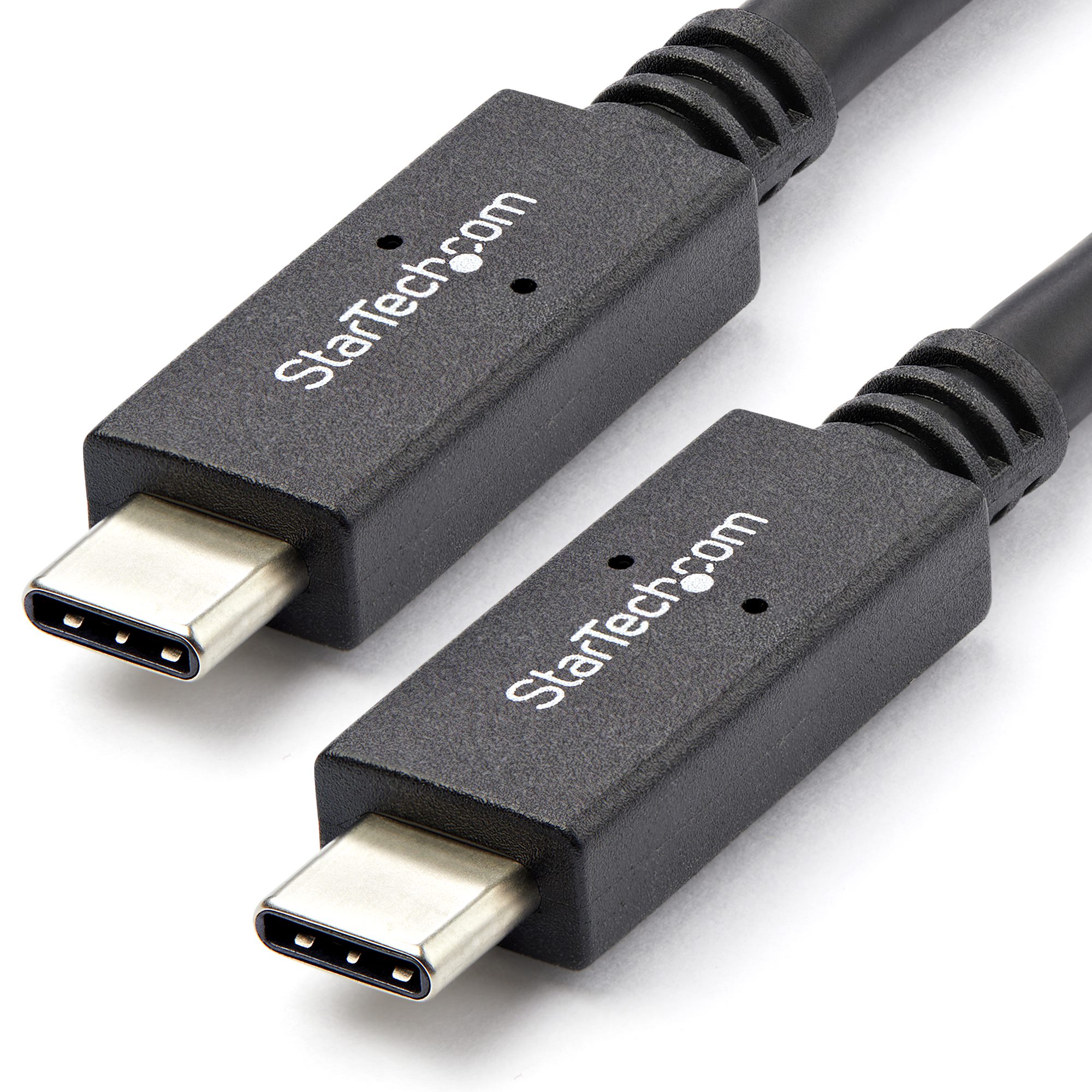 StarTech USB C Cable - 3 ft / 1m - with Power Delivery (USB PD) - Power Pass Through Charging - USB to USB Cord (USB31C5C1M) - USB cable - USB-C (M) to USB-C (M) - USB 3.1 - 5 A - 1 m - black - for P/N: CDP2HVGUASPD, DKT30CHPD3, DKT30CHVSDPD, DKT31CMDPHPD