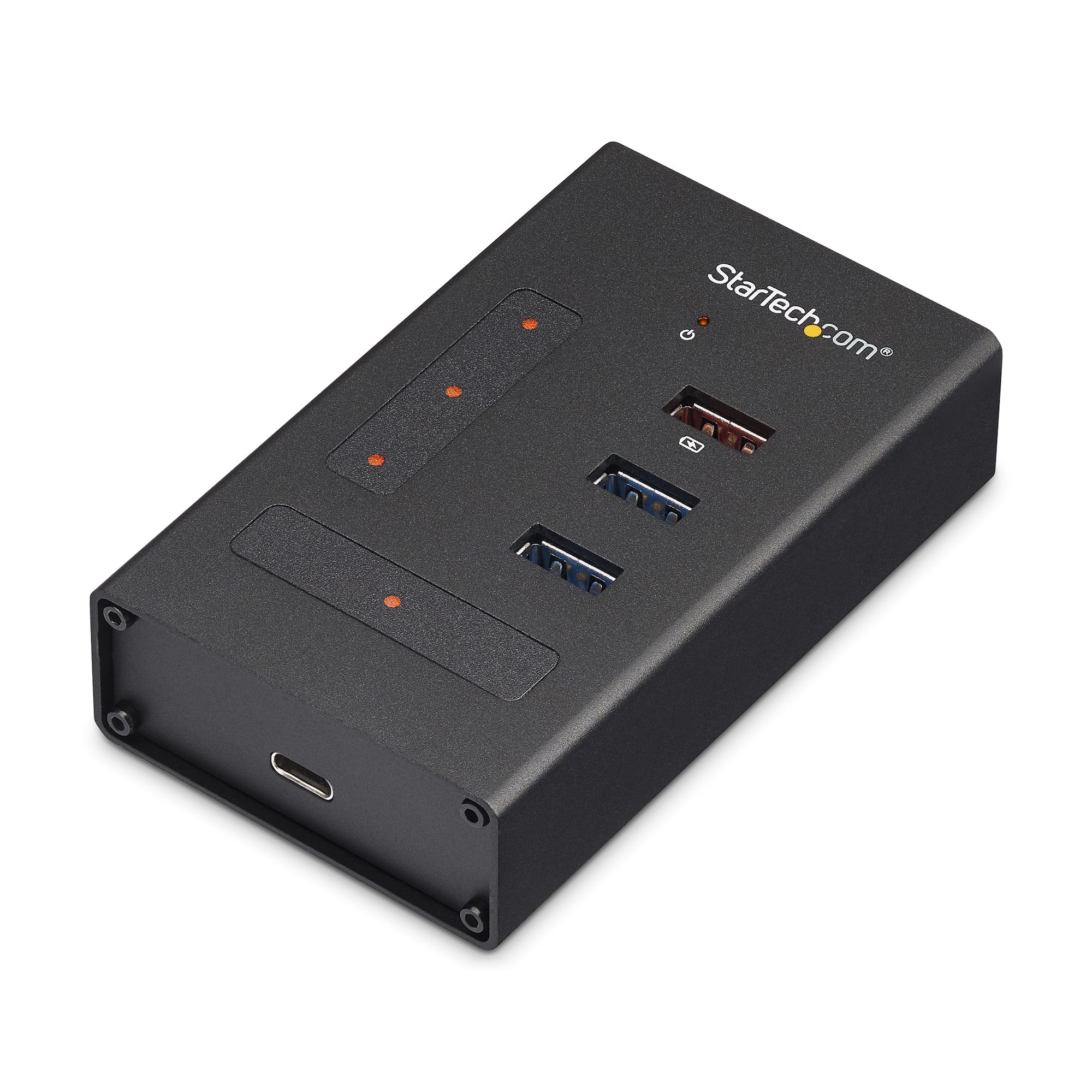 Startech 4 Port USB 3.0 Hub, USB Type-A to 1x USB-C & 3x USB-A, Commercial Metal USB Hub, SuperSpeed 5Gbps USB 3.1/3.2 Gen 1, Self Powered, BC 1.2 Fast Charge/Sync, Mountable/Rugged - Windows/macOS/Linux (HB30A3A1CST) - Hub - 3 x SuperSpeed USB 3.0 + 1 x
