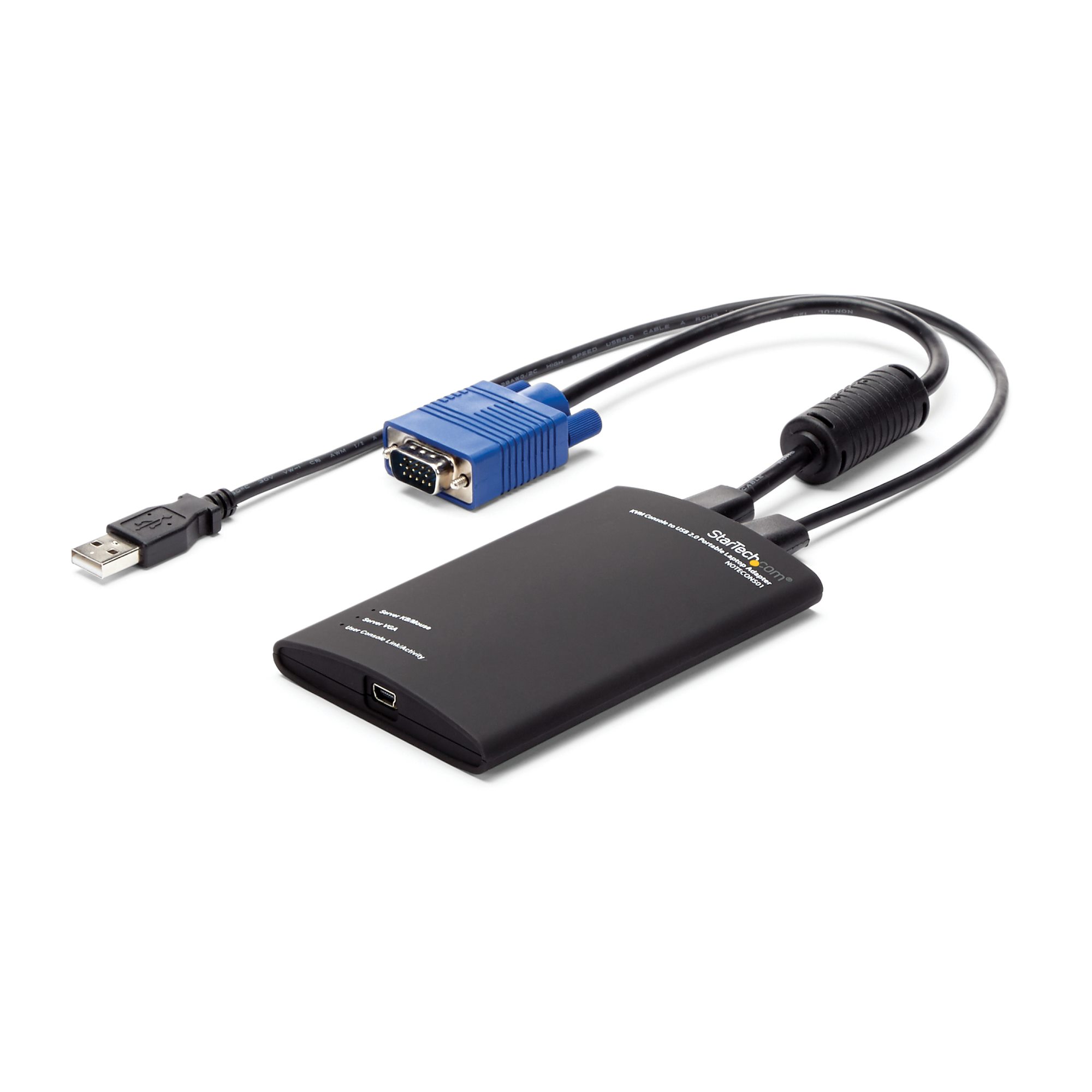 Startech Crash Cart Adapter - 1920 x 1200 - Portable Laptop USB 2.0 to KVM Console (NOTECONS01) - KVM switch - 1 x KVM port(s) - 1 local user - desktop