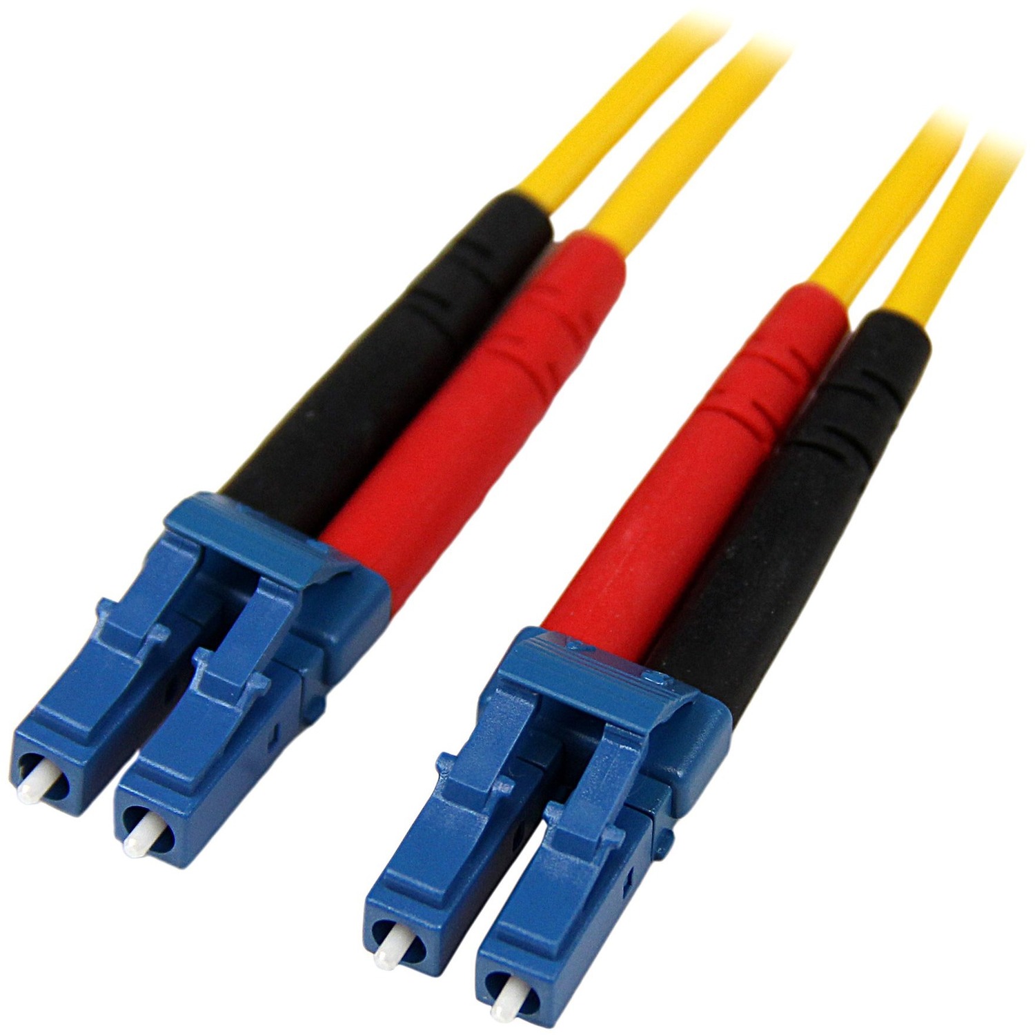 Startech 1m Fiber Optic Cable - Single-Mode Duplex 9/125 - LSZH - LC/LC - OS1 - LC to LC Fiber Patch Cable (SMFIBLCLC1) - Patch cable - LC single-mode (M) to LC single-mode (M) - 1 m - 1 m - fibre optic - duplex - 9 / 125 micron - OS1 - molded - yellow -