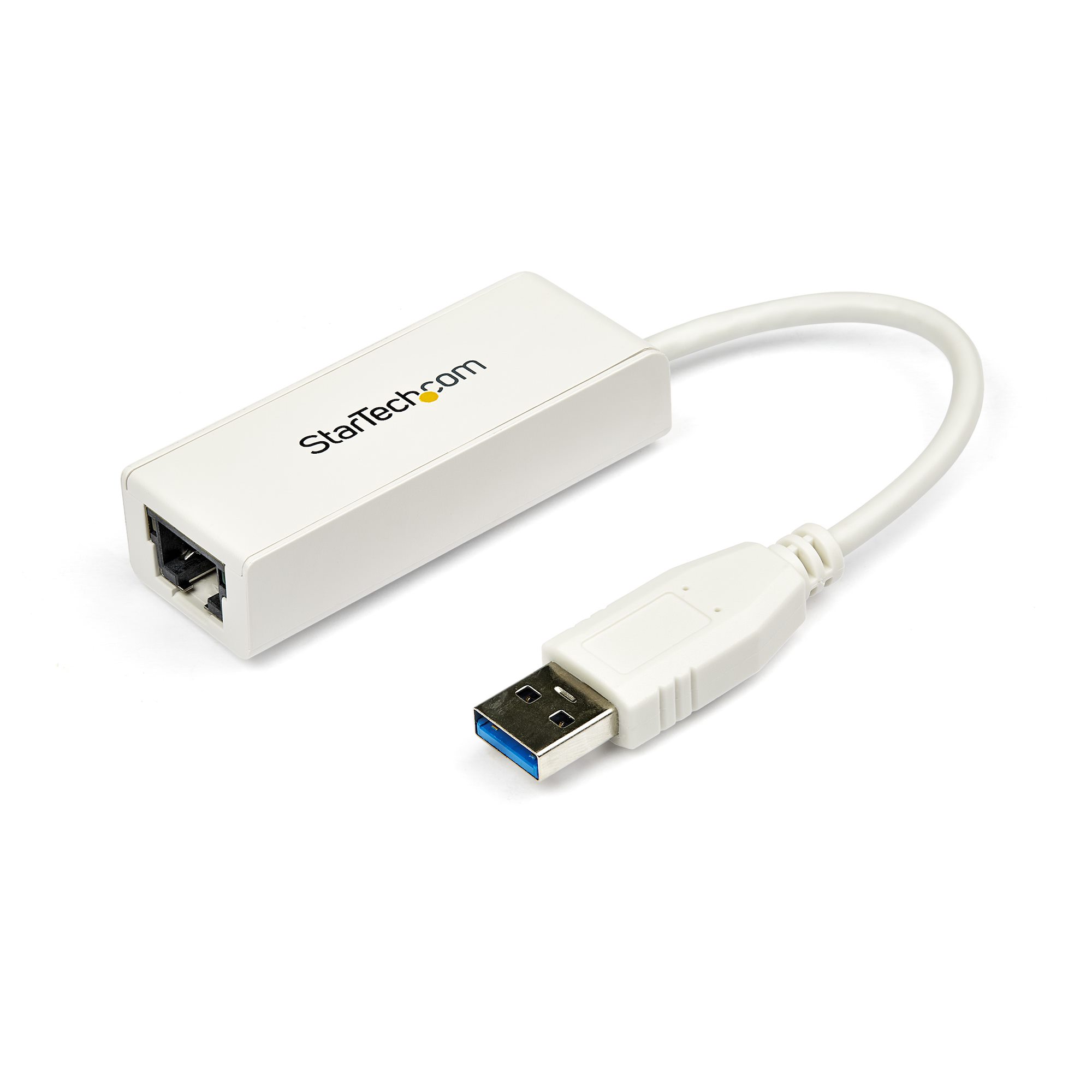 Startech USB 3.0 to Gigabit Ethernet Network Adapter - 10/100/1000 NIC - USB to RJ45 LAN Adapter for PC Laptop or MacBook (USB31000SW) - Network adapter - USB 3.0 - Gigabit Ethernet - white