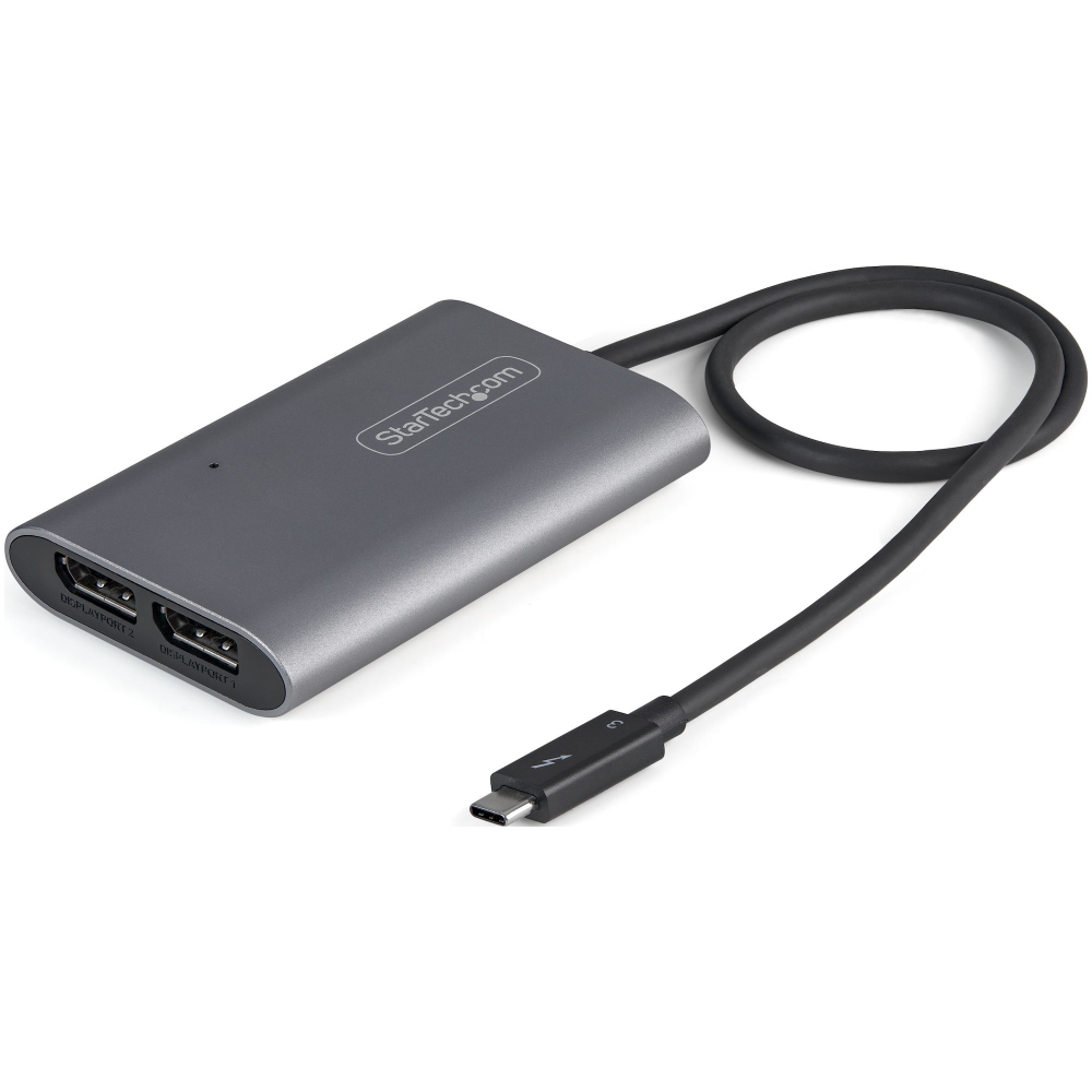 StarTech DisplayPort to VGA Display Adapter - 1080p 1920x1200 - Active DP to VGA (Male to Female) HD Video Converter for laptop/PC/Monitor (DP2VGA3) - Display adapter - DisplayPort (M) to HD-15 (VGA) (F) - 10 cm - active - black - for P/N: DK31C3HDPD, DK3