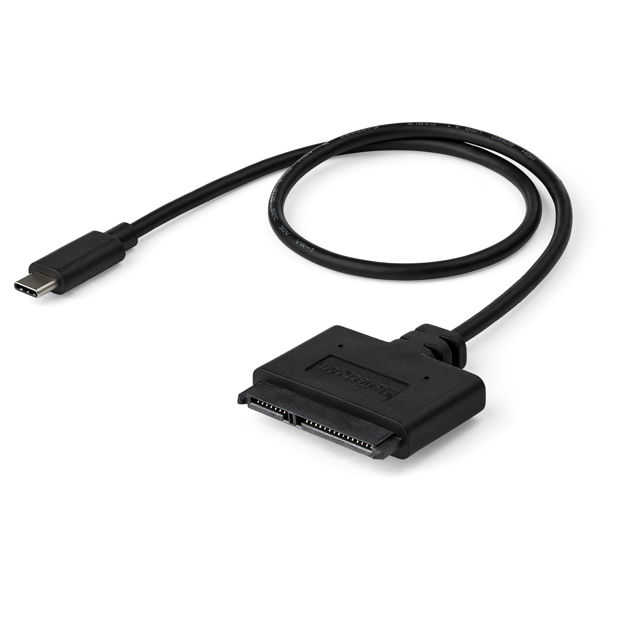 Startech USB C to SATA Adapter - External Hard Drive Connector for 2.5'' SATA Drives - SATA SSD / HDD to USB C Cable (USB31CSAT3CB) - Storage controller - 2.5", 3.5" - SATA 6Gb/s - USB 3.1 (Gen 2) - black