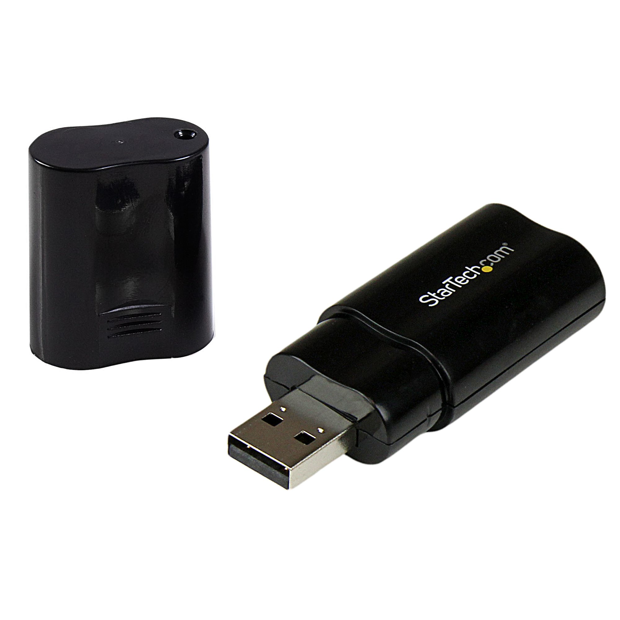 StarTech USB Sound Card - 3.5mm Audio Adapter - External Sound Card - Black - External Sound Card (ICUSBAUDIOB) - Sound card - stereo - USB 2.0 - for P/N: MU15MMS, MU6MMS, TB33A1C