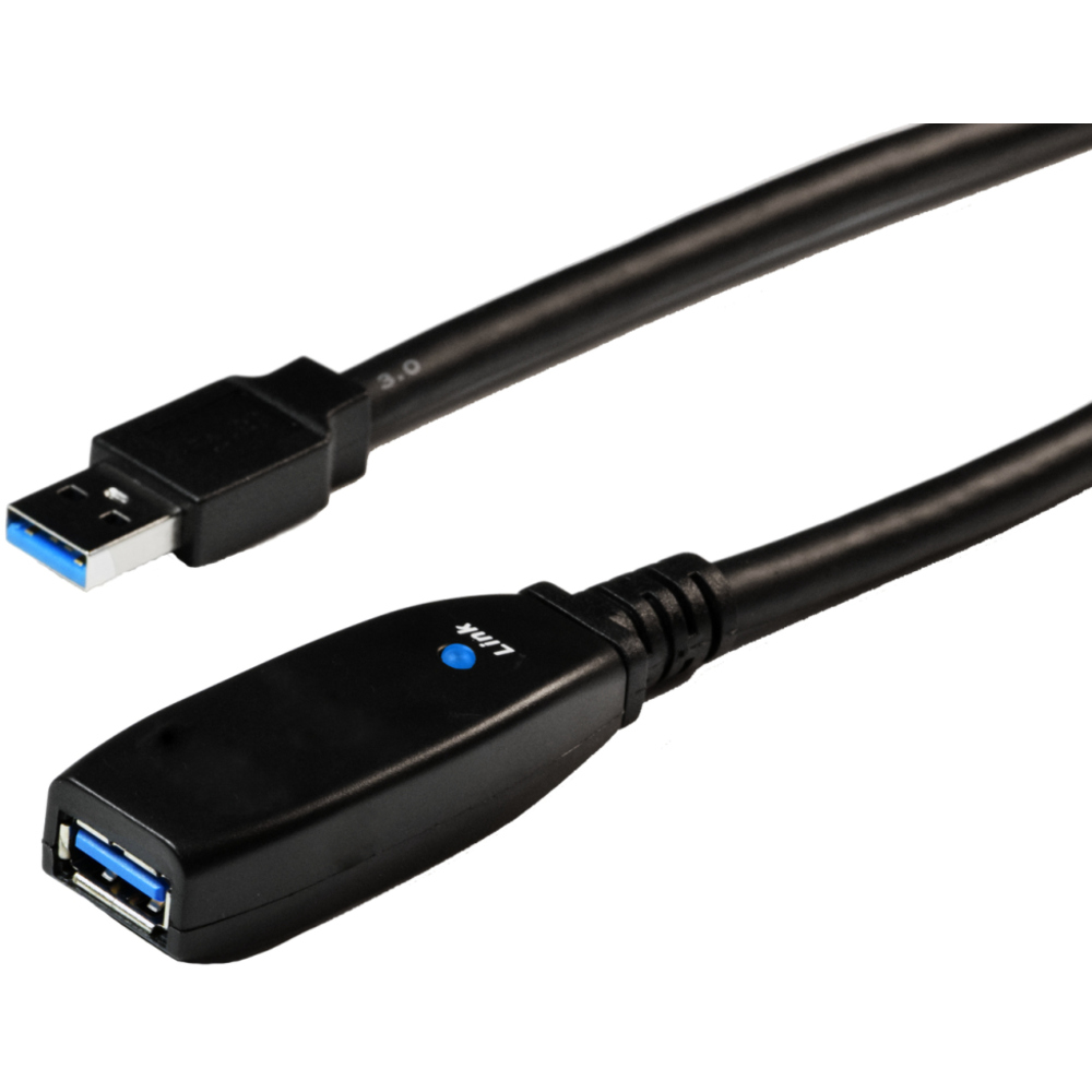 StarTech 25m USB 2.0 Active Extension Cable M/F - 25 meter USB A Male to USB A Female USB 2.0 Repeater / Extender Cable - Black - 80ft (USB2AAEXT25M) - USB extension cable - USB (F) to USB (M) - USB 2.0 - 25 m - active - black - for P/N: SVA5H2NEUA, UUSBO