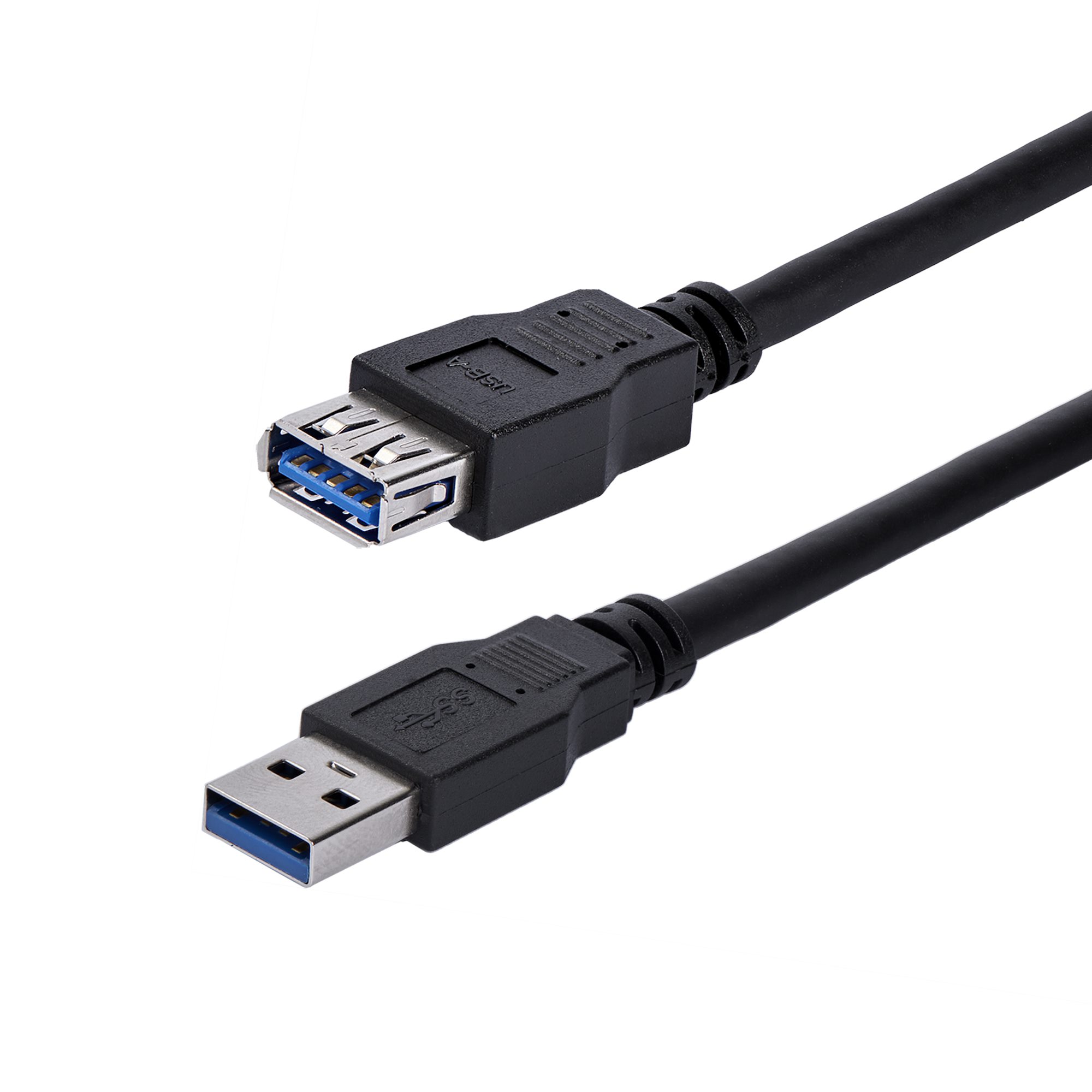 StarTech 1m Black SuperSpeed USB 3.0 Extension Cable A to A - Male to Female USB 3 Extension Cable Cord 1 m (USB3SEXT1MBK) - USB extension cable - USB Type A (M) to USB Type A (F) - USB 3.0 - 1 m - black - for P/N: BNDDKT30CAHV, SV211DPUA4K, SV211HDUA4K,