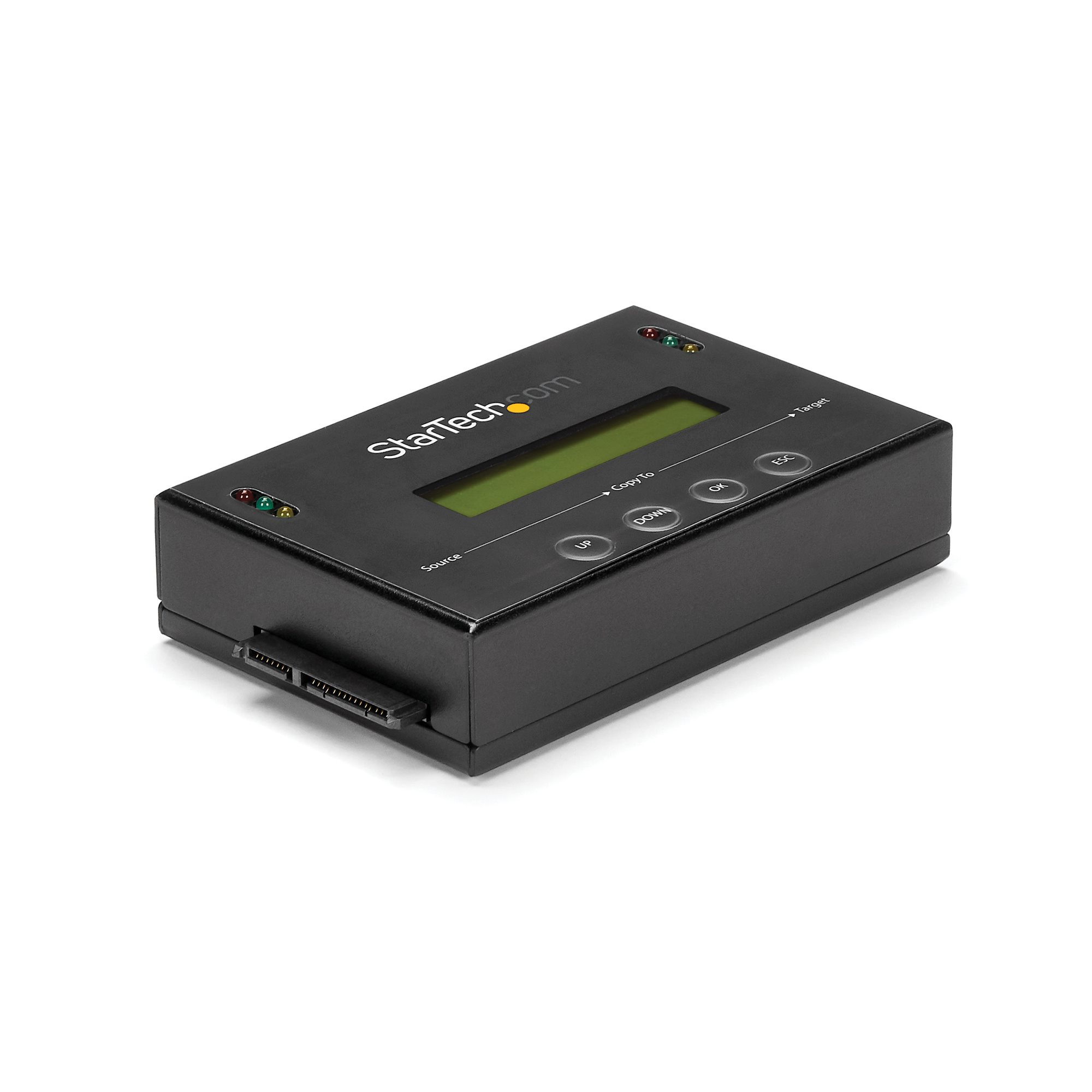 StarTech 1:1 Hard Drive Duplicator and Eraser for 2.5" & 3.5" SATA HDD SSD - LCD & RS-232  - 14GBpm Duplication Speed - Cloner & Wiper (SATDUP11) - Hard drive duplicator - 2 bays (SATA-600) - for P/N: SVA12M5NA