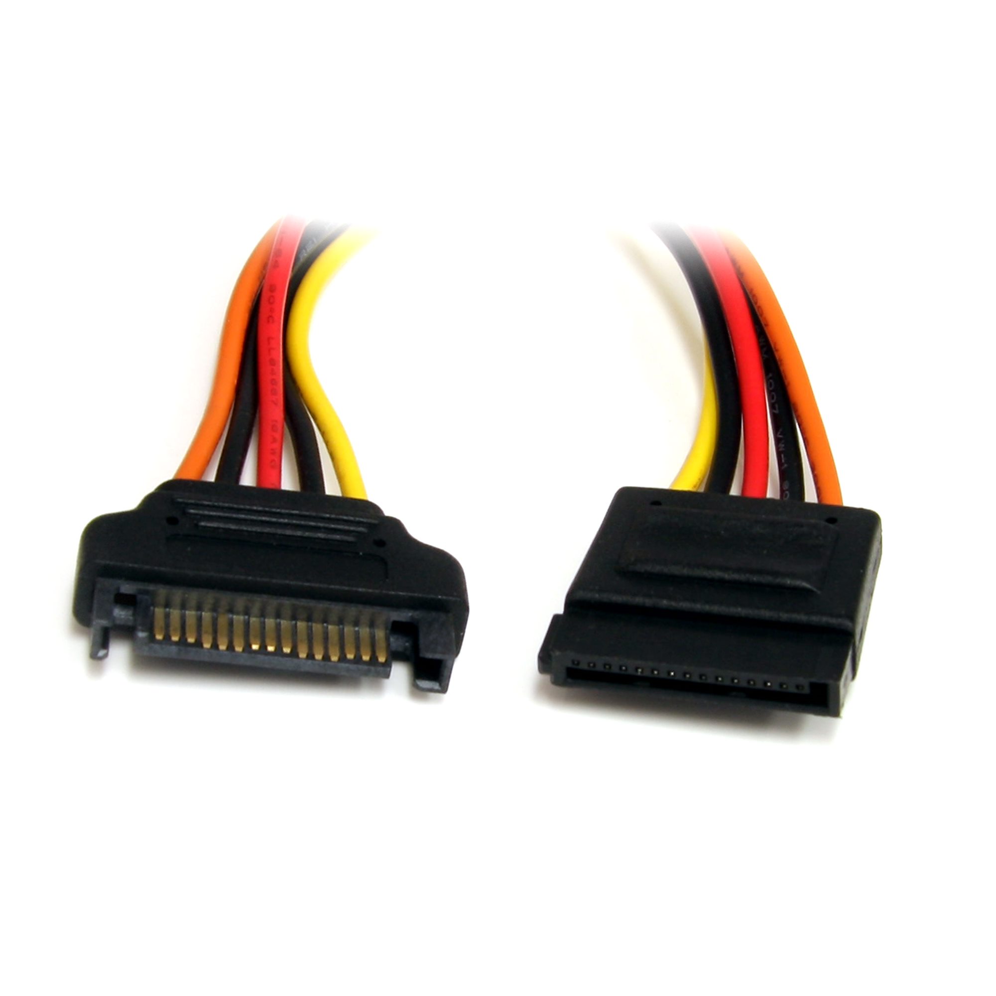 StarTech 12in 15 pin SATA Power Extension Cable - SATA Power Male to Female Extender - 12 Inch SATA Power Extension Cord - Power extension cable - SATA power (M) to SATA power (F) - 30.5 cm - for P/N: PYO2SATA, PYO4SATA, SATAPOWADAP