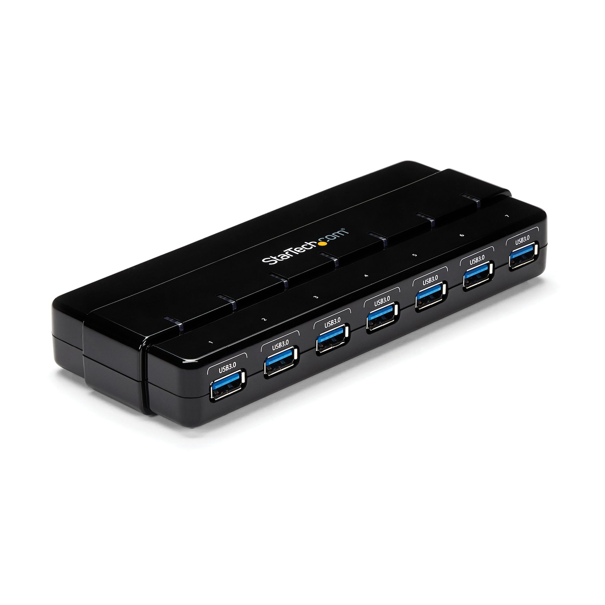 Startech 7 Port USB 3.0 Hub - Up To 5 Gbps - 7 x USB - Universal Multi Port USB Extender for Your Desktop - USB Powered (ST7300USB3B) - Hub - 7 x SuperSpeed USB 3.0 - desktop - for P/N: BNDTBUSB3142, PEXUS313AC2V, PEXUSB311A1E, PEXUSB312A2, PEXUSB314A2V2,