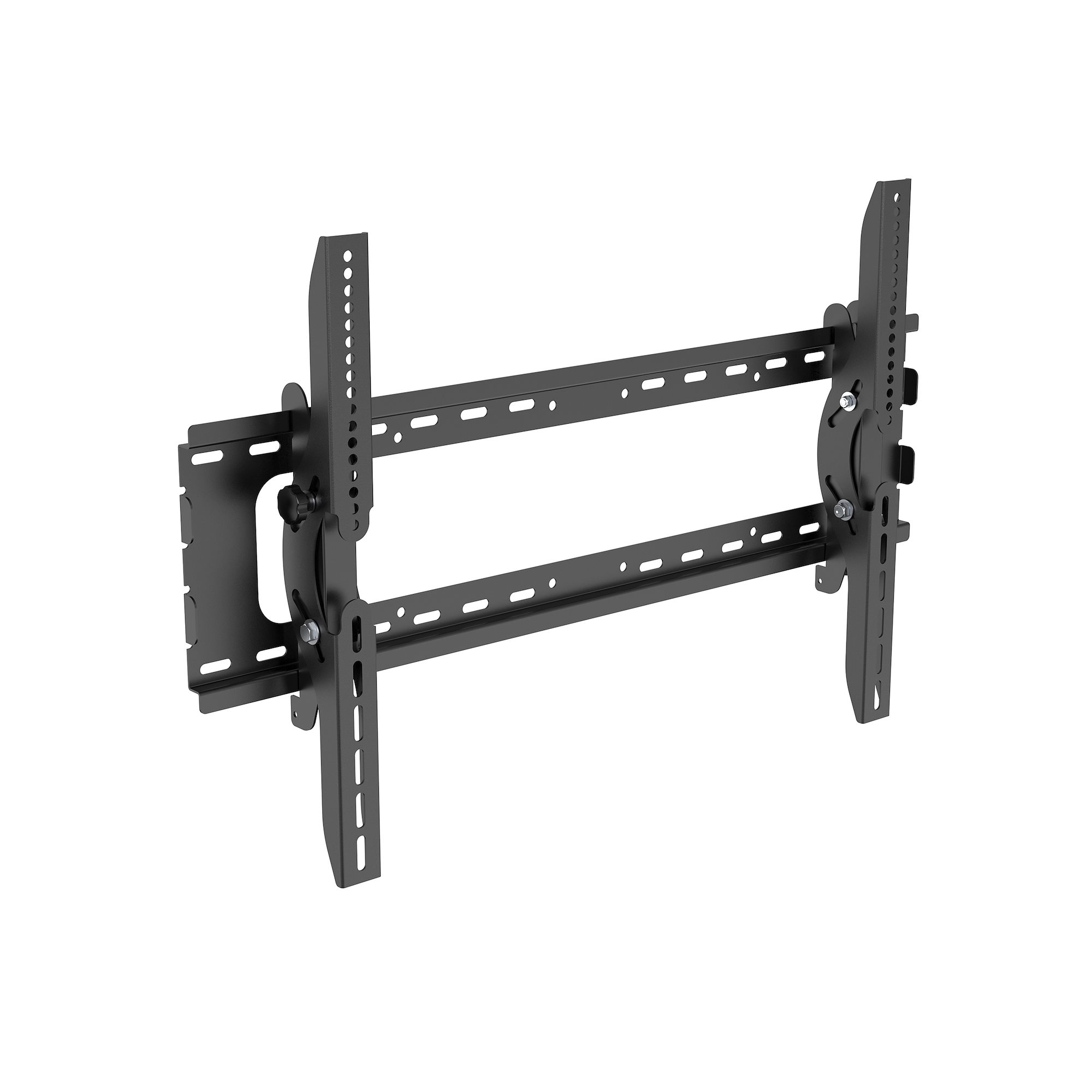 Startech Flat Screen TV Wall Mount - Tilting - Supports 32" to 75" TVs - Steel - VESA TV Mount - Monitor Wall Mount (FLATPNLWALL) - Mounting kit (wall plate, 2 mounting brackets) - for flat panel - steel - black - screen size: 32"-75" - wall-mountable - f