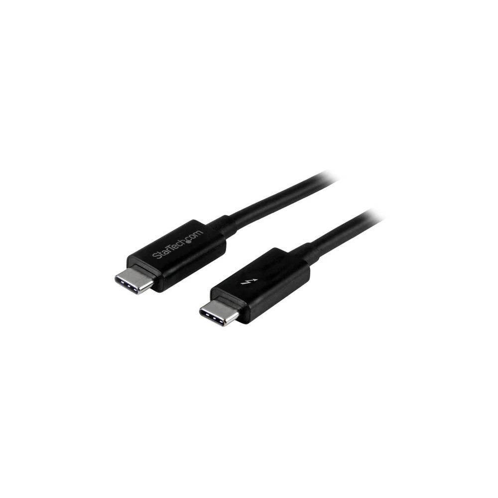 StarTech 1m (3.3ft) Thunderbolt 3 Cable, 20Gbps, 100W PD, 4K Video, Thunderbolt-Certified, Compatible w/ TB4/USB 3.2/DisplayPort - Thunderbolt cable - USB-C (M) to USB-C (M) - Thunderbolt 3 / USB / DisplayPort - 1 m - black - for P/N: CDP2HDUACP, CDP2HDUA