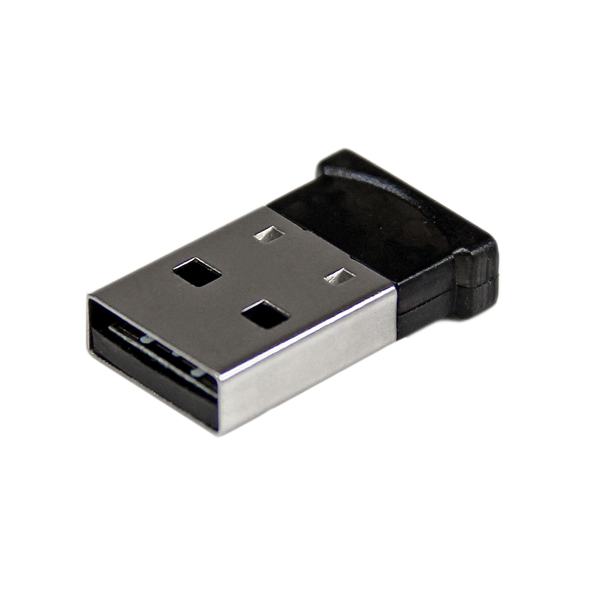 Startech Bluetooth Adapter - Mini Bluetooth 4.0 USB Adapter - 50m/165ft Wireless Bluetooth Dongle - Smart Ready LE+EDR (USBBT1EDR4) - Network adapter - USB - Bluetooth 4.0 - Class 1 - black