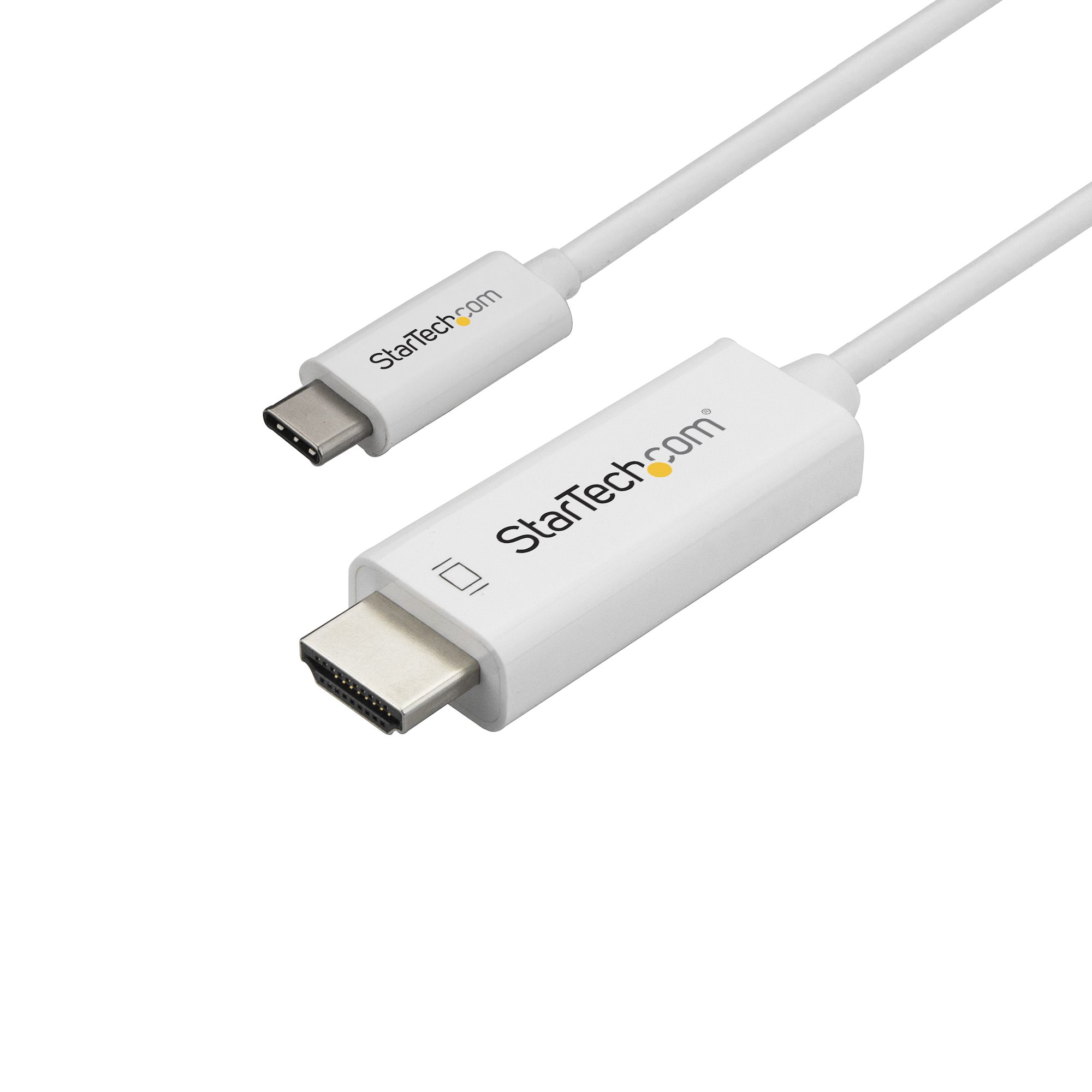 Startech 10ft (3m) USB C to HDMI Cable, 4K 60Hz USB Type C to HDMI 2.0 Video Adapter Cable, Thunderbolt 3 Compatible, Laptop to HDMI Monitor/Display, DP 1.2 Alt Mode HBR2 Cable, Black - 4K USB-C Video Cable (CDP2HD3MBNL) - Adapter cable - USB-C male to HD