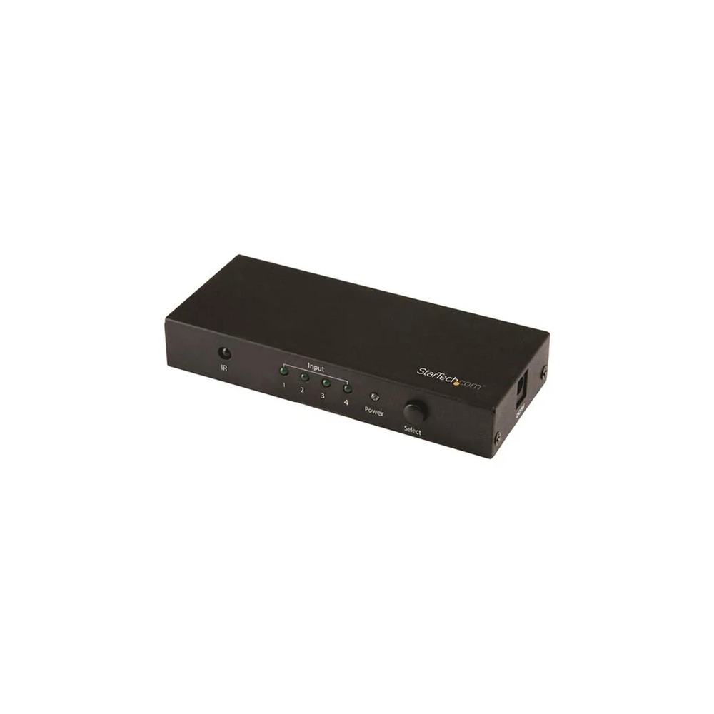 Startech HDMI 2.0 Switch - 4 Port - 4K 60Hz - HDMI Automatic Video Switch Box - Multi Port Hub w/ 1 In 4 Out Functionality (VS421HD20) - Video/audio switch - 4 x HDMI - desktop - for P/N: SVA5H2NEUA