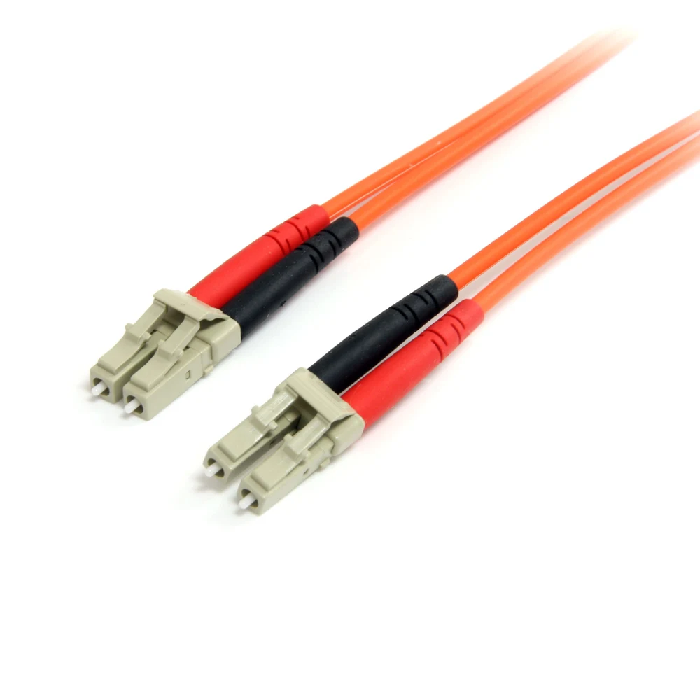 Startech 2m Fiber Optic Cable - Multimode Duplex 62.5/125 - LSZH - LC/LC - OM1 - LC to LC Fiber Patch Cable (FIBLCLC2) - Patch cable - LC multi-mode (M) to LC multi-mode (M) - 2 m - 2 m - fibre optic - duplex - 62.5 / 125 micron - orange