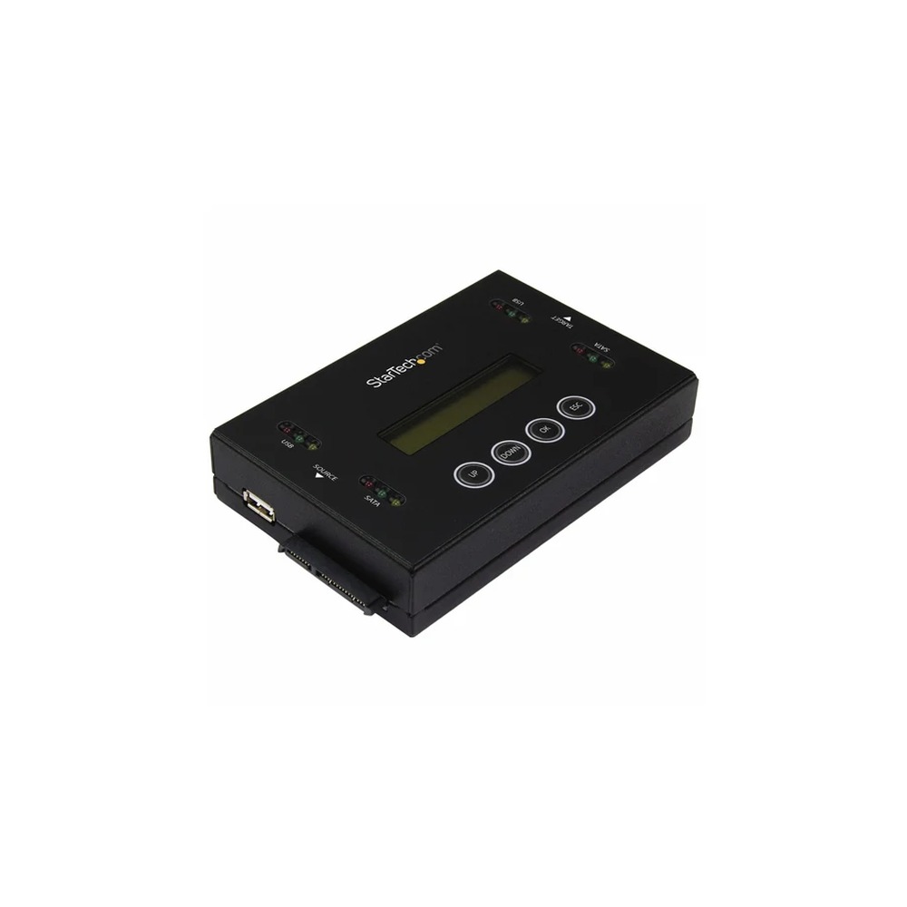 StarTech Drive Duplicator & Eraser for USB Flash Drives & 2.5 / 3.5" SATA SSDs/HDDs- 1:1 duplication plus cross-interface - Standalone (SU2DUPERA11) - Hard drive / USB drive duplicator - 1 bays (Serial ATA-600 / USB) - for P/N: SVA12M5NA