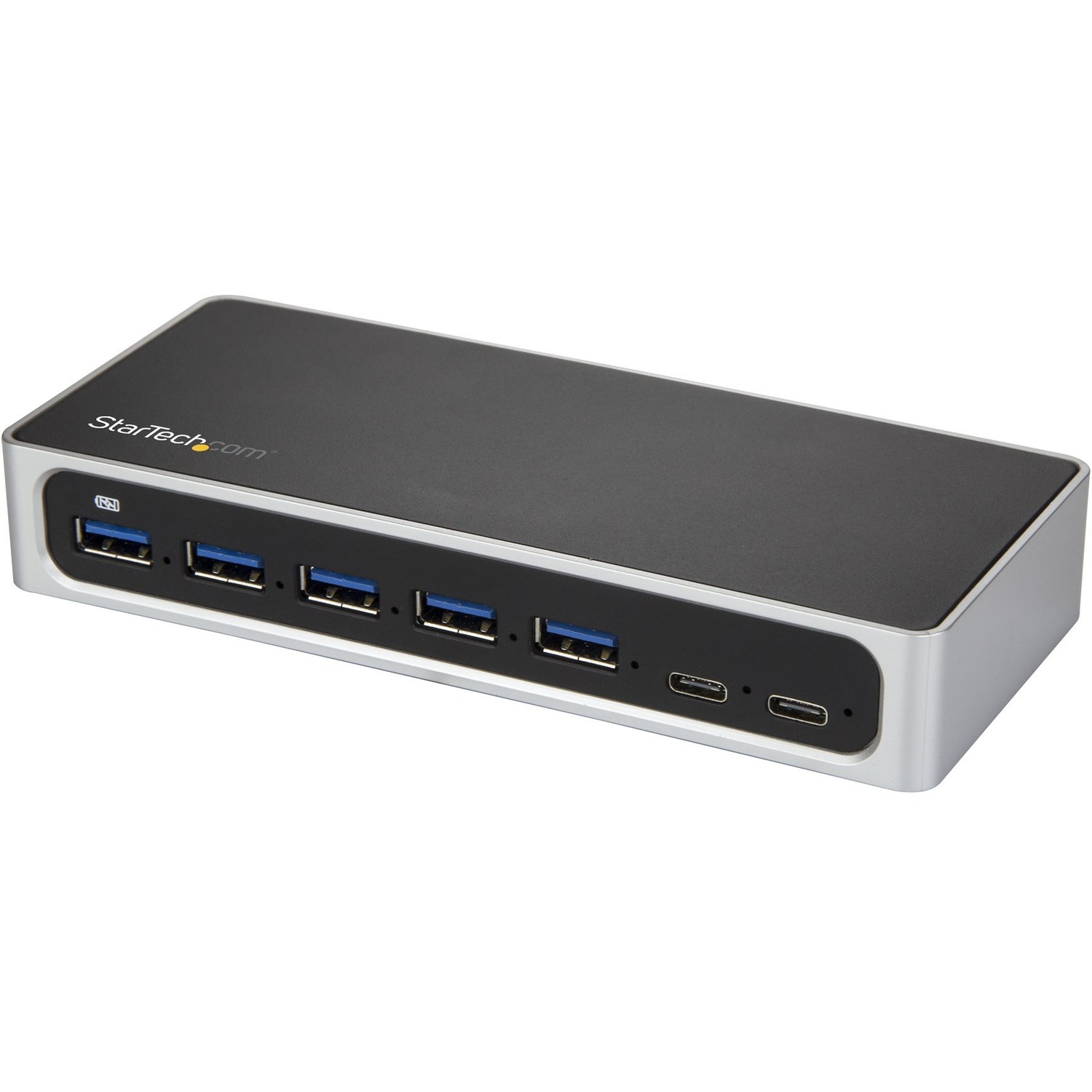 Startech 7 Port USB C Hub with Fast Charge Port, USB-C to 5x USB-A 2x USB-C USB 3.0 (USB 3.1/3.2 Gen 1 SuperSpeed 5Gbps), Self Powered Type-C Hub w/ Power Adapter, Desktop/Laptop Hub - Windows/macOS/Linux (HB30C5A2CSC) - Hub - 5 x SuperSpeed USB 3.0 + 2 x
