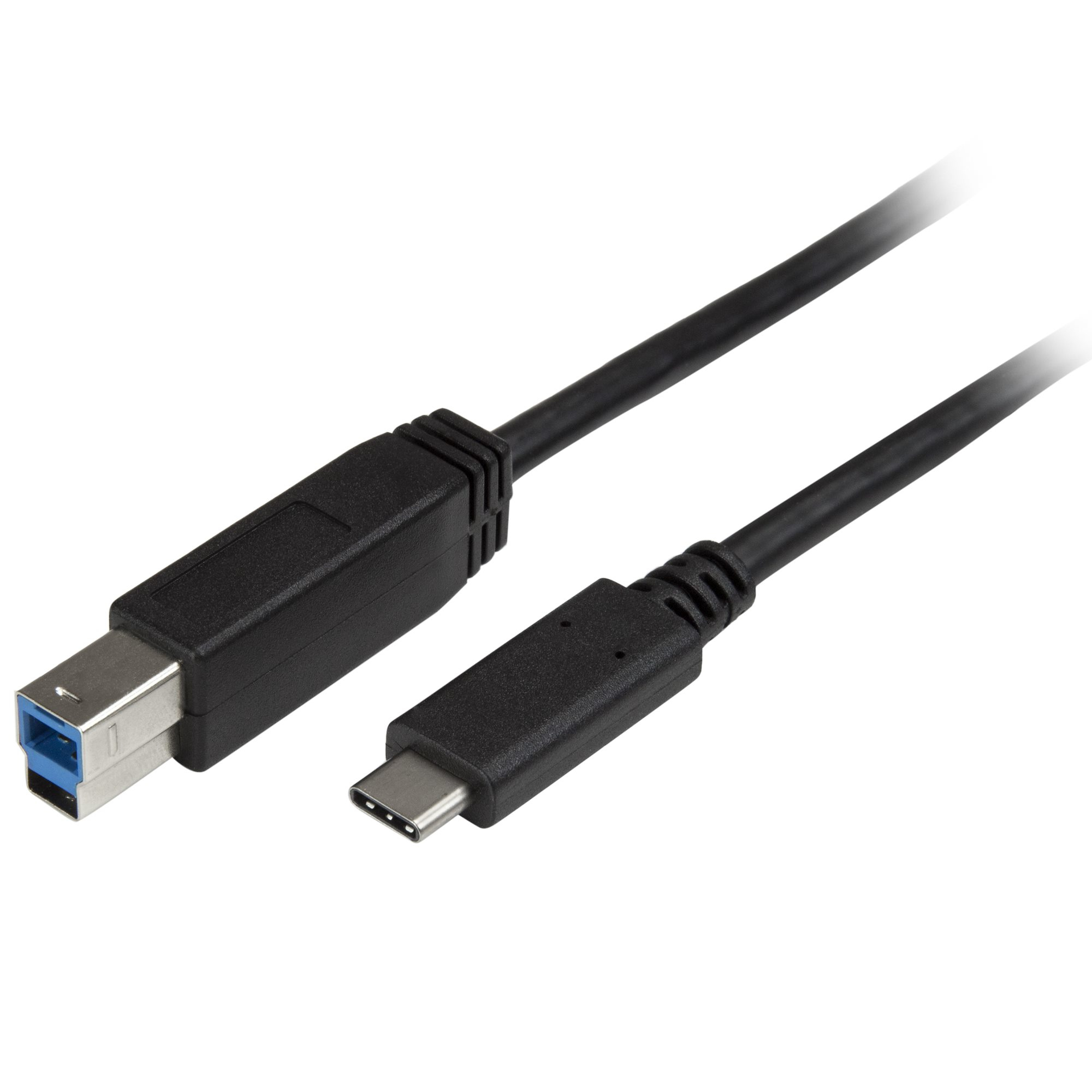 StarTech USB C to USB B Printer Cable - 6 ft / 2m - USB C Printer Cable - USB C to USB B Cable - USB Type C to Type B (USB315CB2M) - USB cable - USB-C (M) to USB Type B (M) - USB 3.1 Gen1 - 2 m - for P/N: HB30C5A2CSC, HBS304A24A, SV231DHU34K6, SV231HU34K6