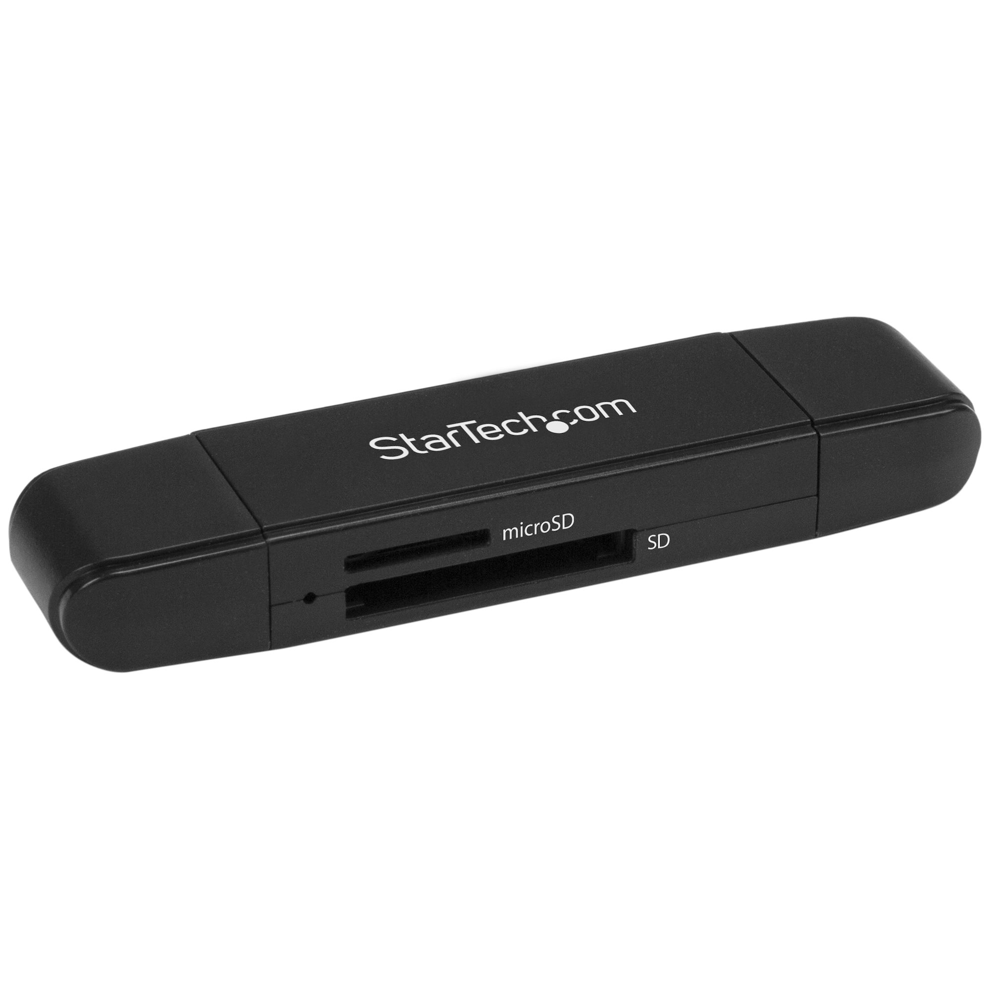 Startech USB Memory Card Reader - USB 3.0 SD Card Reader - Compact - 5Gbps - USB Card Reader - MicroSD USB Adapter (SDMSDRWU3AC) - Card reader (MMC, SD, microSD, SDHC, microSDHC, SDXC, microSDXC) - USB 3.0/USB-C