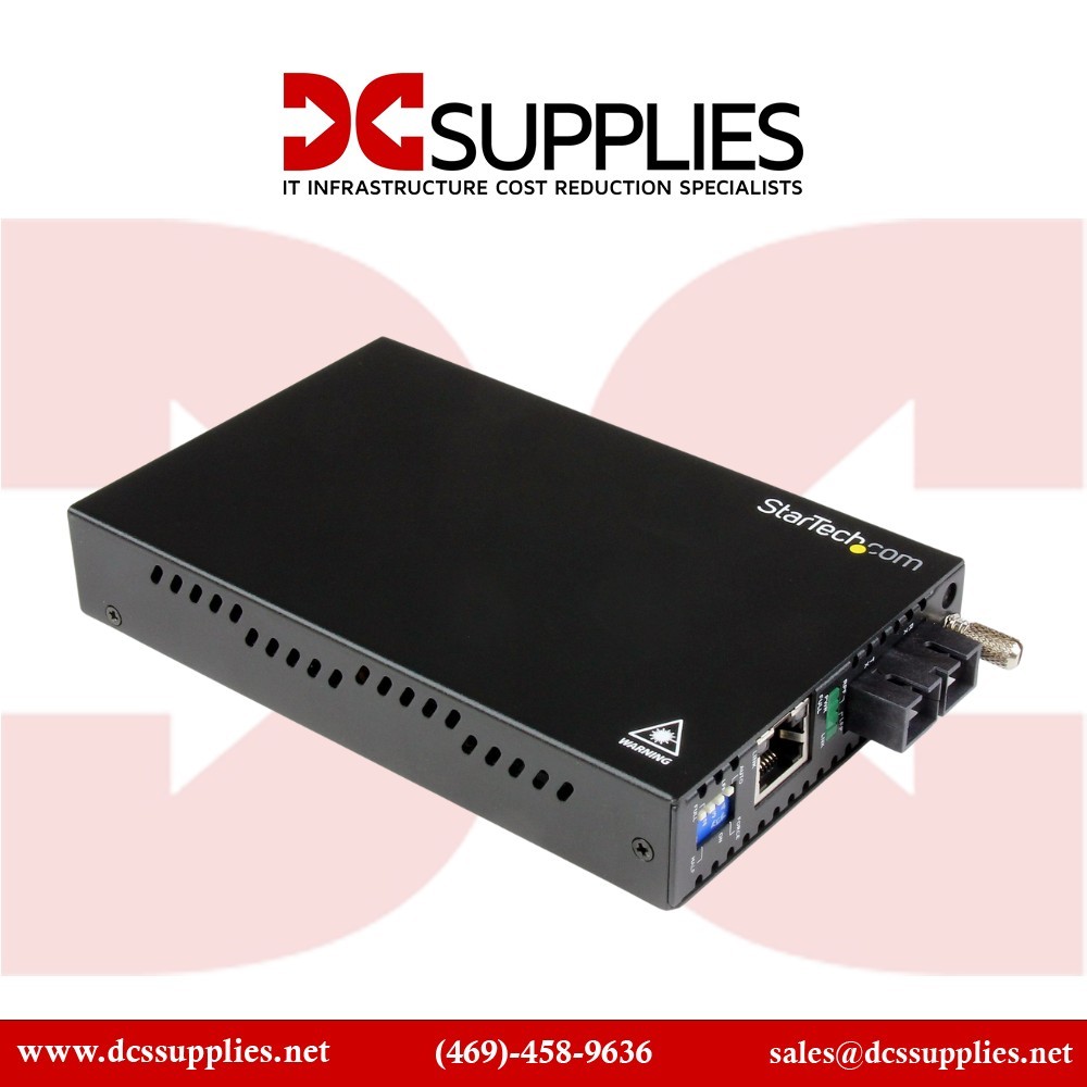 Startech 10/100 Mbps Multi Mode Fiber Media Converter SC - Up to 1.2 miles/2km (ET90110SC2) - Fibre media converter - 100Mb LAN - 100Base-FX - RJ-45 / SC multi-mode - up to 2 km - 1310 nm - for P/N: ETCHS2U, SVA12M2NEUA, SVA12M5NA