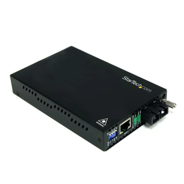 Startech 10/100 Mbps Multi Mode Fiber Media Converter SC - Up to 1.2 miles/2km (ET90110SC2) - Fibre media converter - 100Mb LAN - 100Base-FX - RJ-45 / SC multi-mode - up to 2 km - 1310 nm - for P/N: ETCHS2U, SVA12M2NEUA, SVA12M5NA