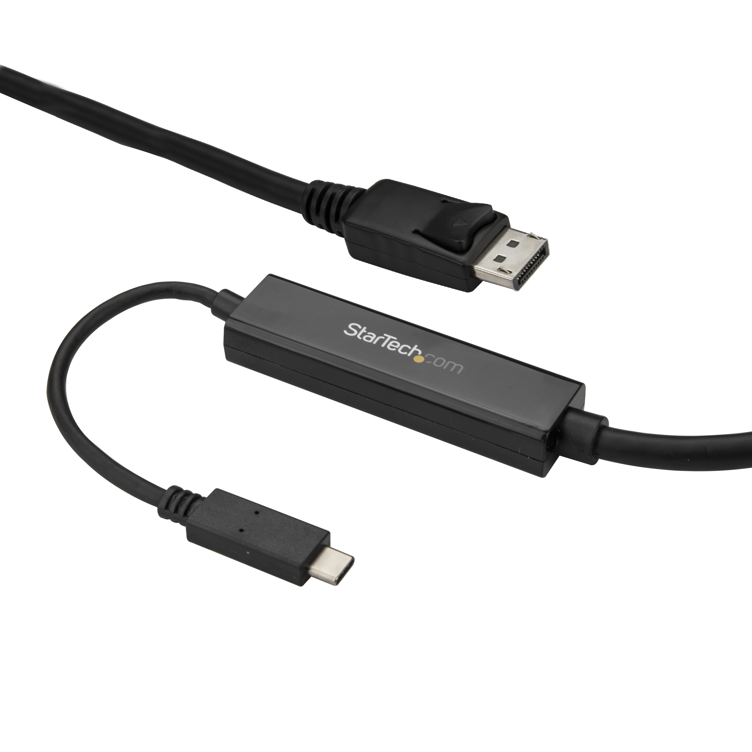 StarTech 9.8ft/3m USB C to DisplayPort 1.2 Cable 4K 60Hz, USB-C to DisplayPort Adapter Cable HBR2, USB Type-C DP Alt Mode to DP Monitor Video Cable, Compatible w/ Thunderbolt 3, Black - USB-C Male to DP Male (CDP2DPMM3MB) - External video adapter - STM32F