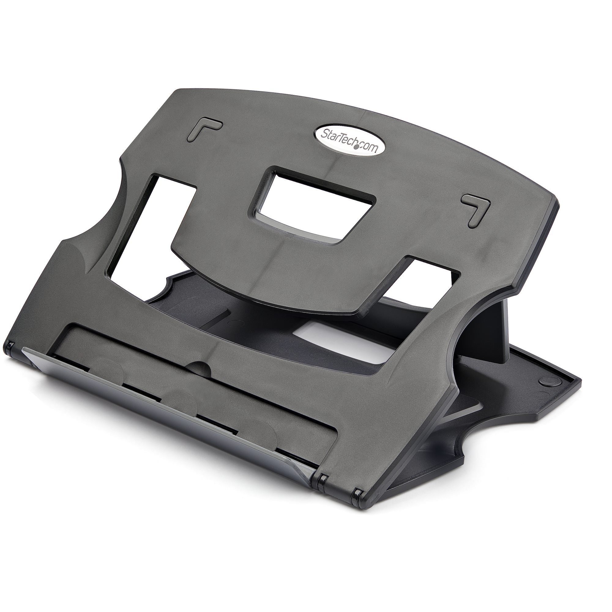 Startech Portable Laptop Stand - Adjustable Laptop Stand - Ergonomic Laptop Desk Stand - Laptop Riser for Desk (LTRISERP) - Notebook / tablet stand - desktop - 9" - 13" - TAA Compliant