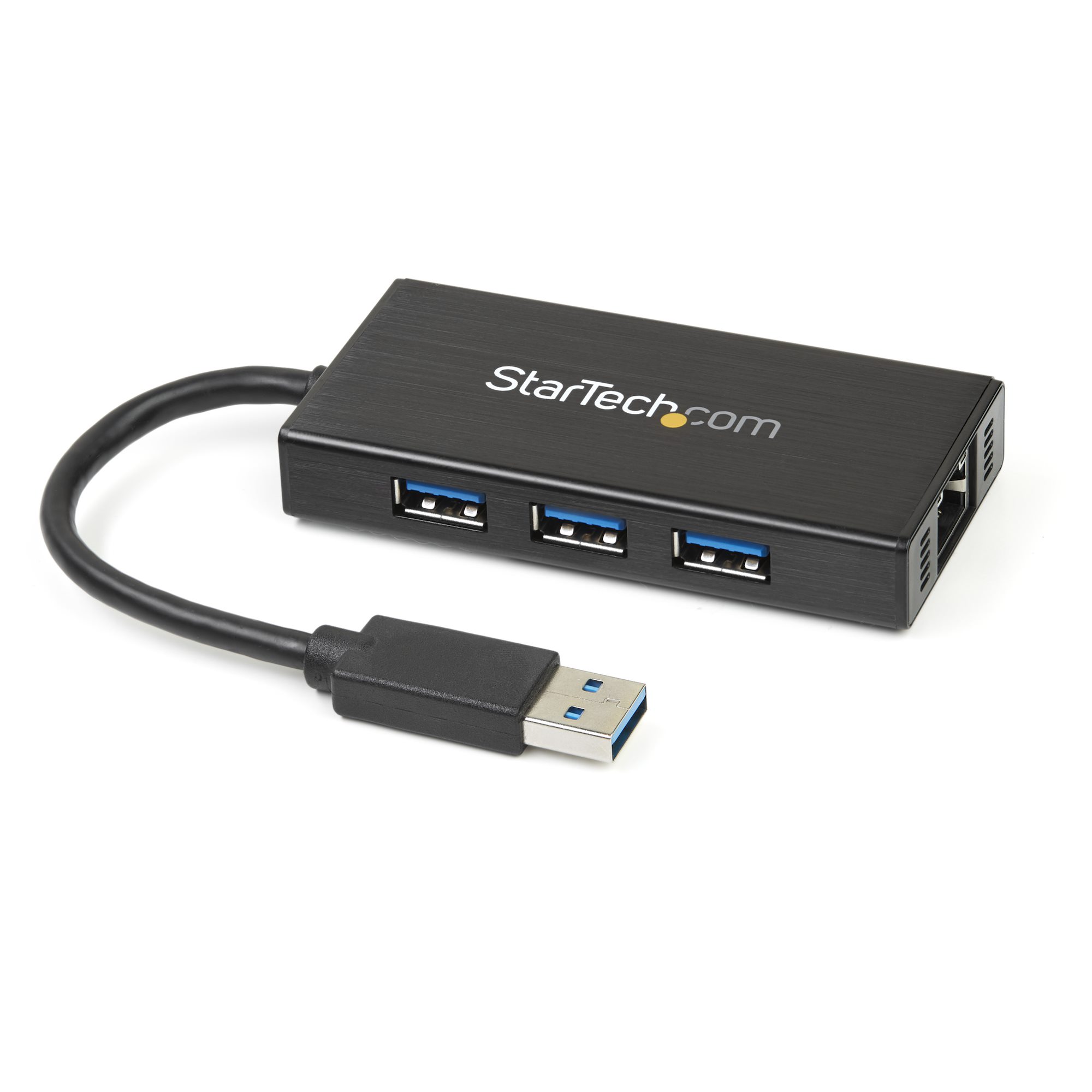 Startech USB 3.0 Hub with Gigabit Ethernet Adapter - 3 Port - NIC - USB Network / LAN Adapter - Windows & Mac Compatible (ST3300GU3B) - Hub - 3 x SuperSpeed USB 3.0 + 1 x 10/100/1000 - desktop - for P/N: PEXUSB3S2EI, PEXUSB3S42, PEXUSB3S7, SVA5H2NEUA