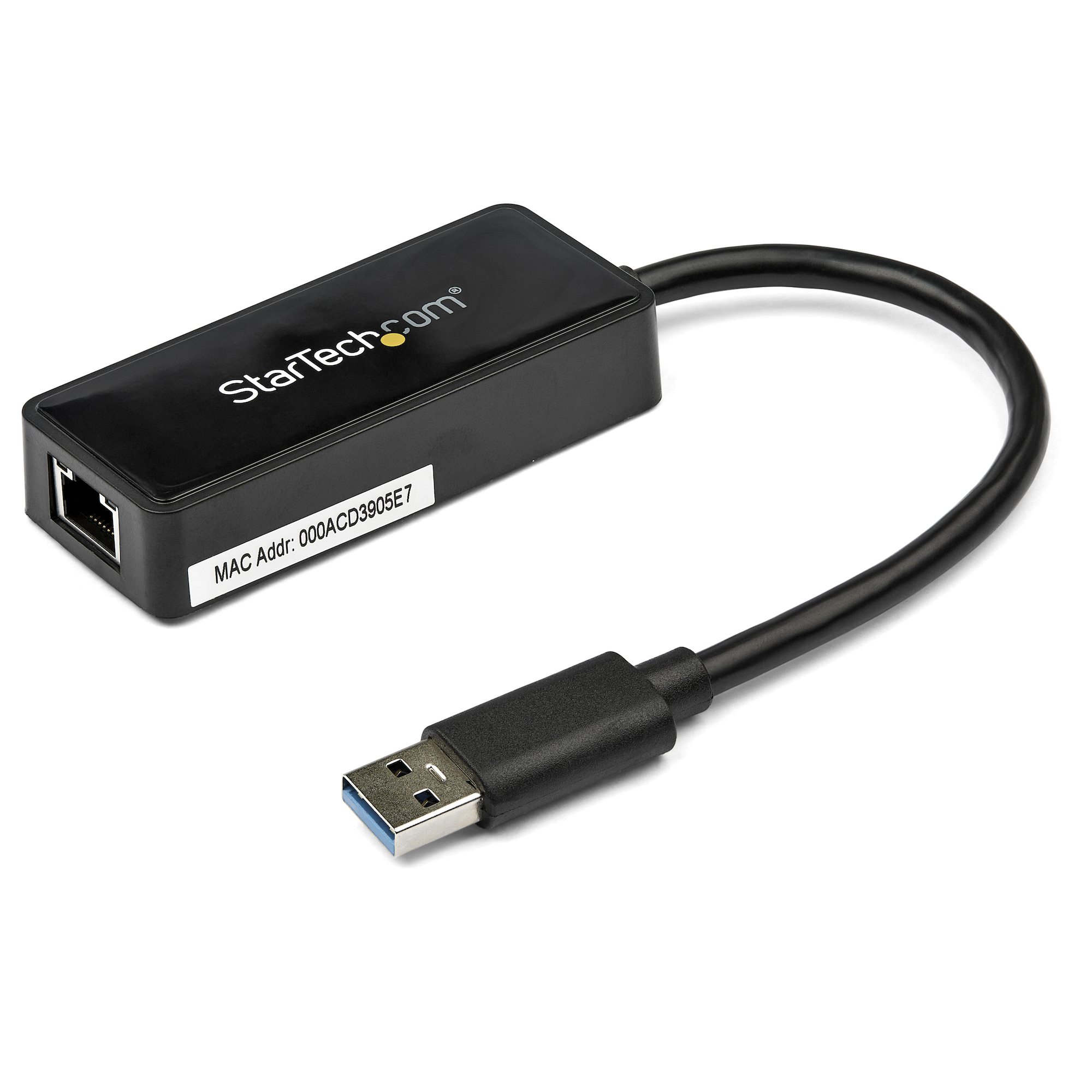 Startech USB 3.0 Ethernet Adapter - USB 3.0 Network Adapter NIC with USB Port - USB to RJ45 - USB Passthrough (USB31000SPTB) - Network adapter - USB 3.0 - Gigabit Ethernet - black - for P/N: TB33A1C