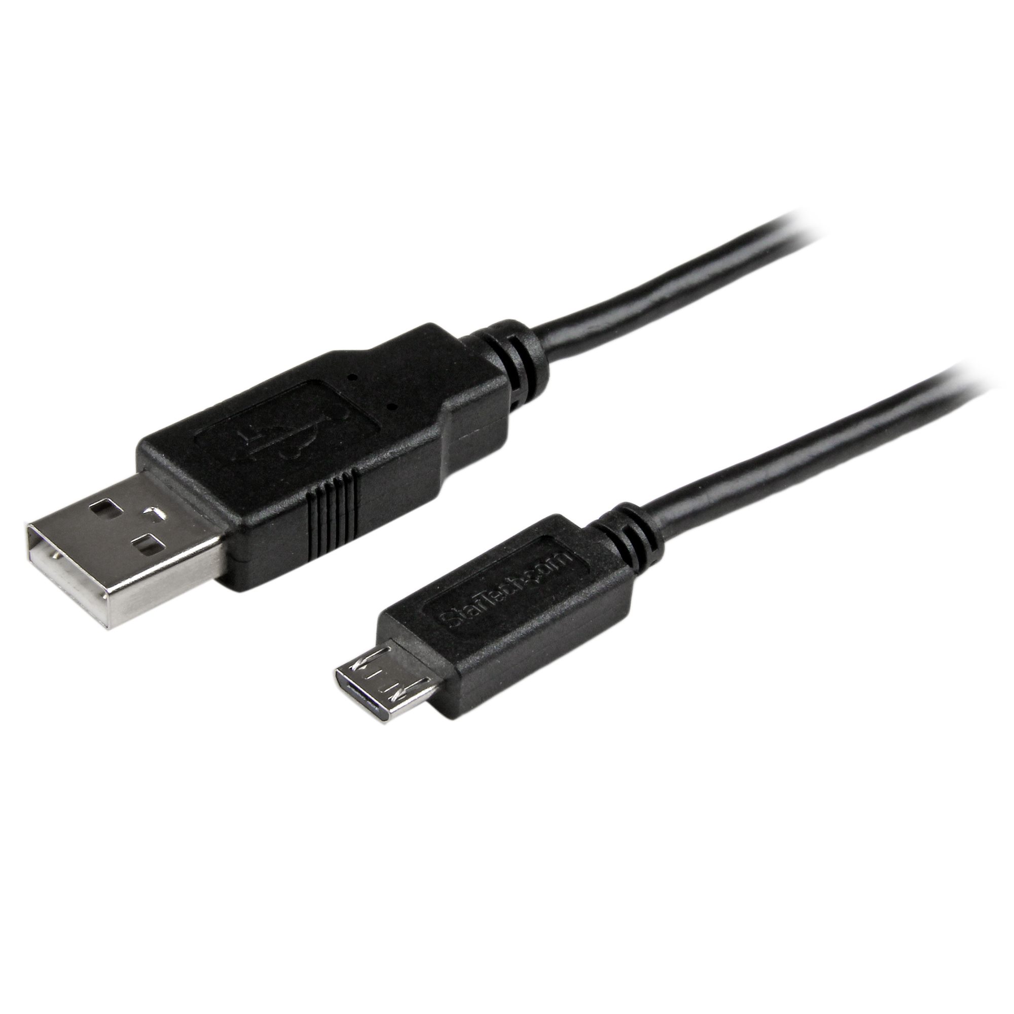 StarTech 1m Mobile Charge Sync USB to Slim Micro USB Cable M/M - USB cable - Micro-USB Type B (M) to USB (M) - USB 2.0 - 1 m - black