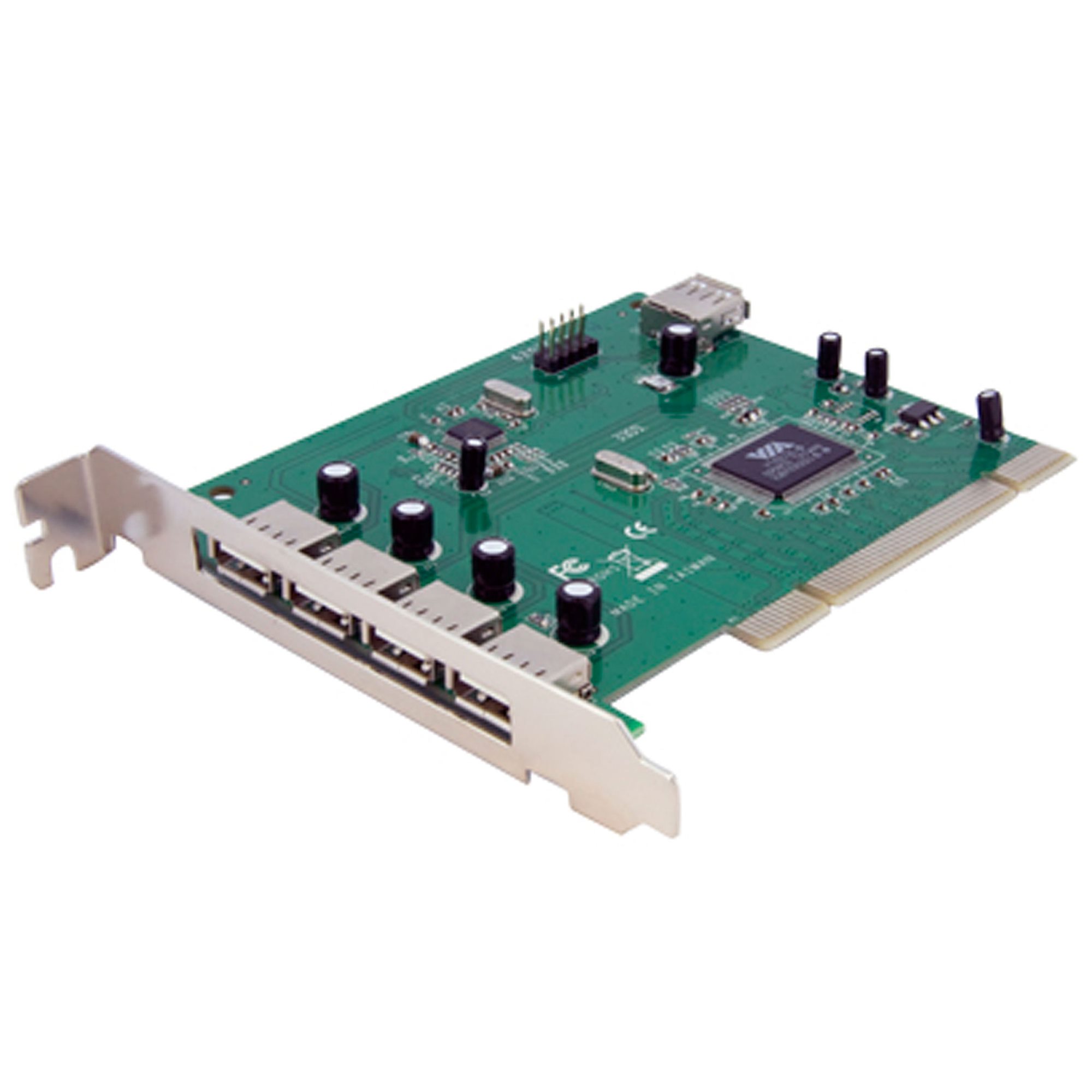 Startech 7 Port PCI USB Card Adapter - PCI to USB 2.0 Controller Adapter Card - Full Profile Expansion Card (PCIUSB7) - USB adapter - PCI - USB, USB 2.0 - 7 ports