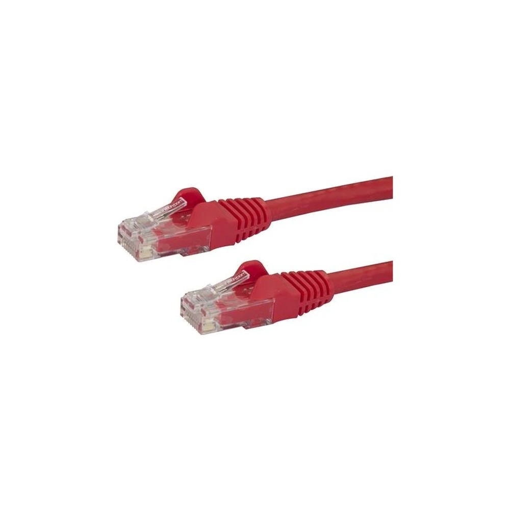 Startech 2m CAT6 Ethernet Cable, 10 Gigabit Snagless RJ45 650MHz 100W PoE Patch Cord, CAT 6 10GbE UTP Network Cable w/Strain Relief, Red, Wiring is UL Certified/TIA - Category 6 - 24AWG (N6PATC2MRD) - Patch cable - RJ-45 (M) to RJ-45 (M) - 2 m - UTP - CAT