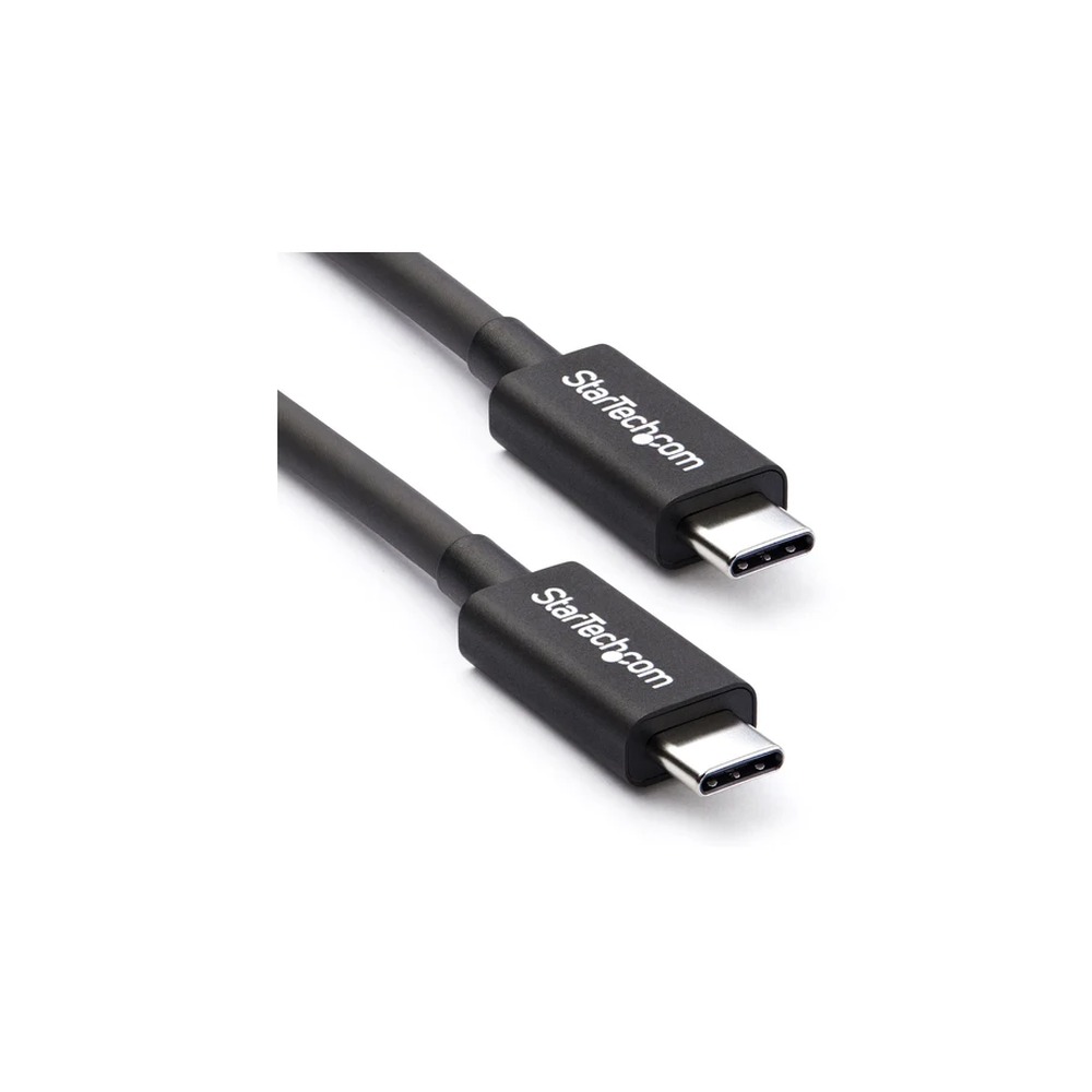 StarTech 2m (6.6ft) Thunderbolt 3 Cable, 20Gbps, 100W PD, 4K Video, Thunderbolt-Certified, Compatible w/ TB4/USB 3.2/DisplayPort - Thunderbolt cable - USB-C (M) to USB-C (M) - Thunderbolt 3 / USB / DisplayPort - 2 m - black - for P/N: CDP2HDUACP, CDP2HDUA